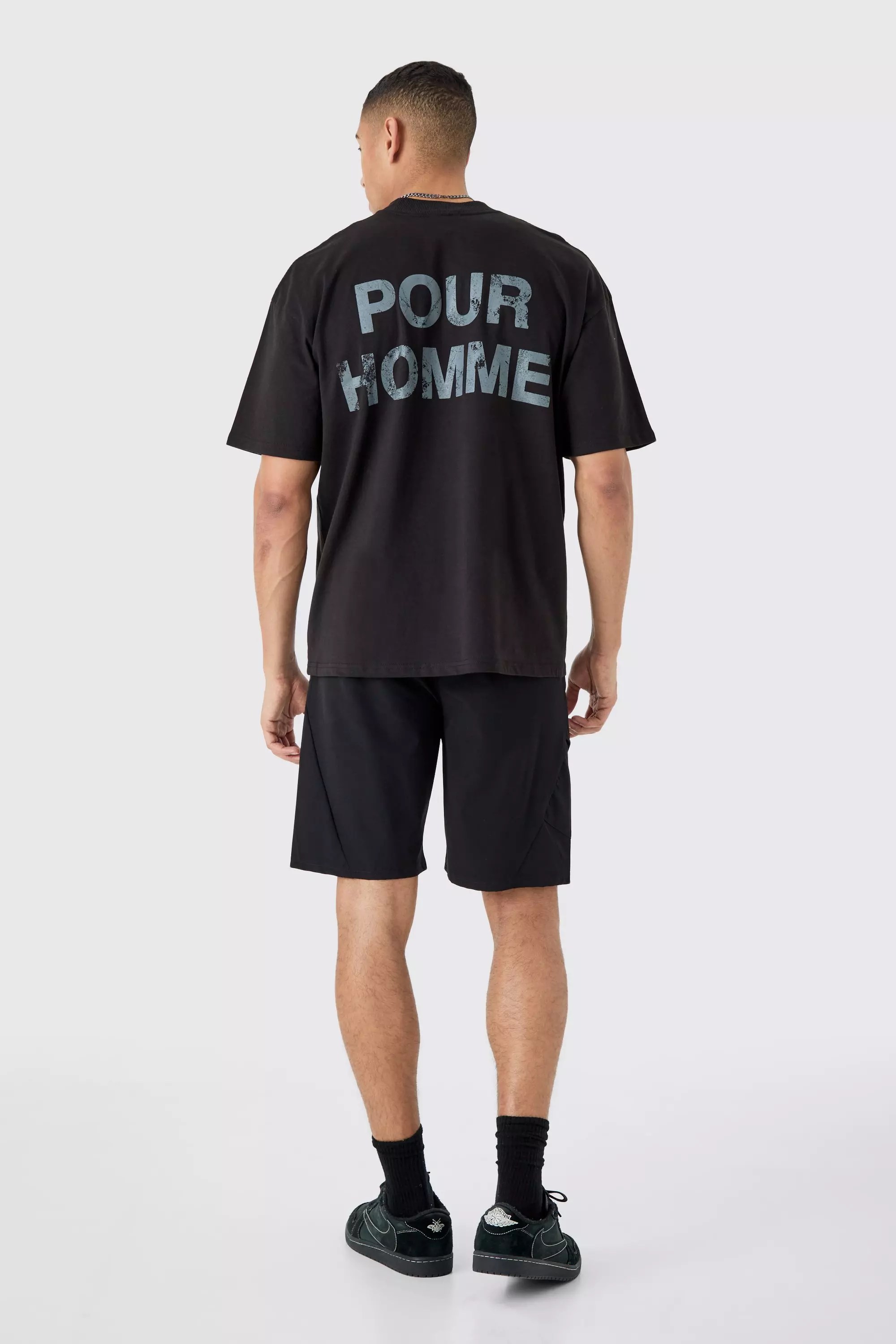 Black Elastische Comfortabele Dunne Stretch Shorts alternatieve afbeelding