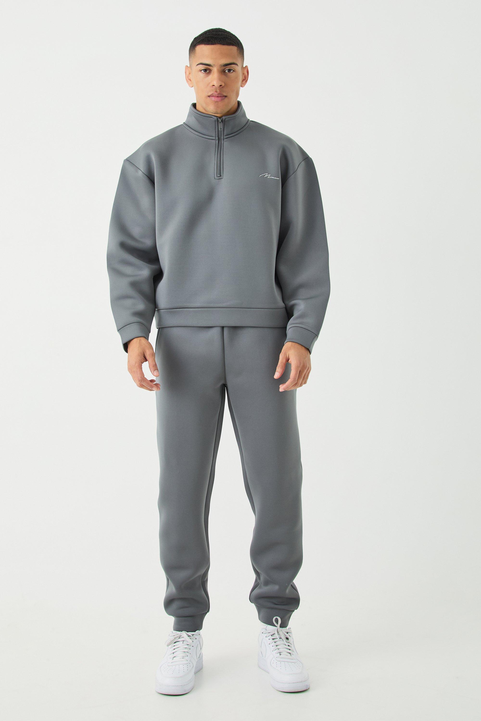 Boohooman discount quarter zip