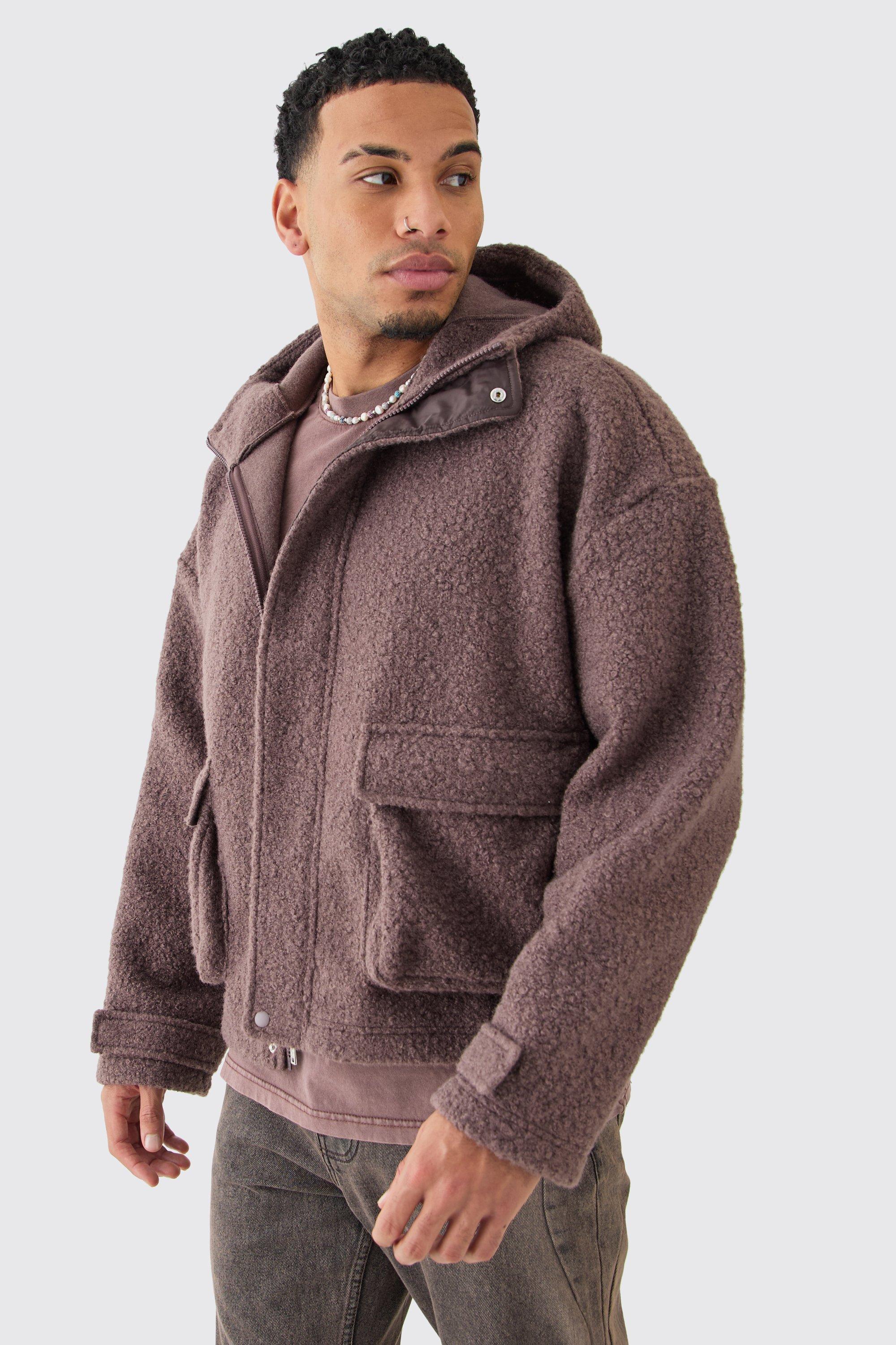 Oversized Cargo Zip-Up Hoodie