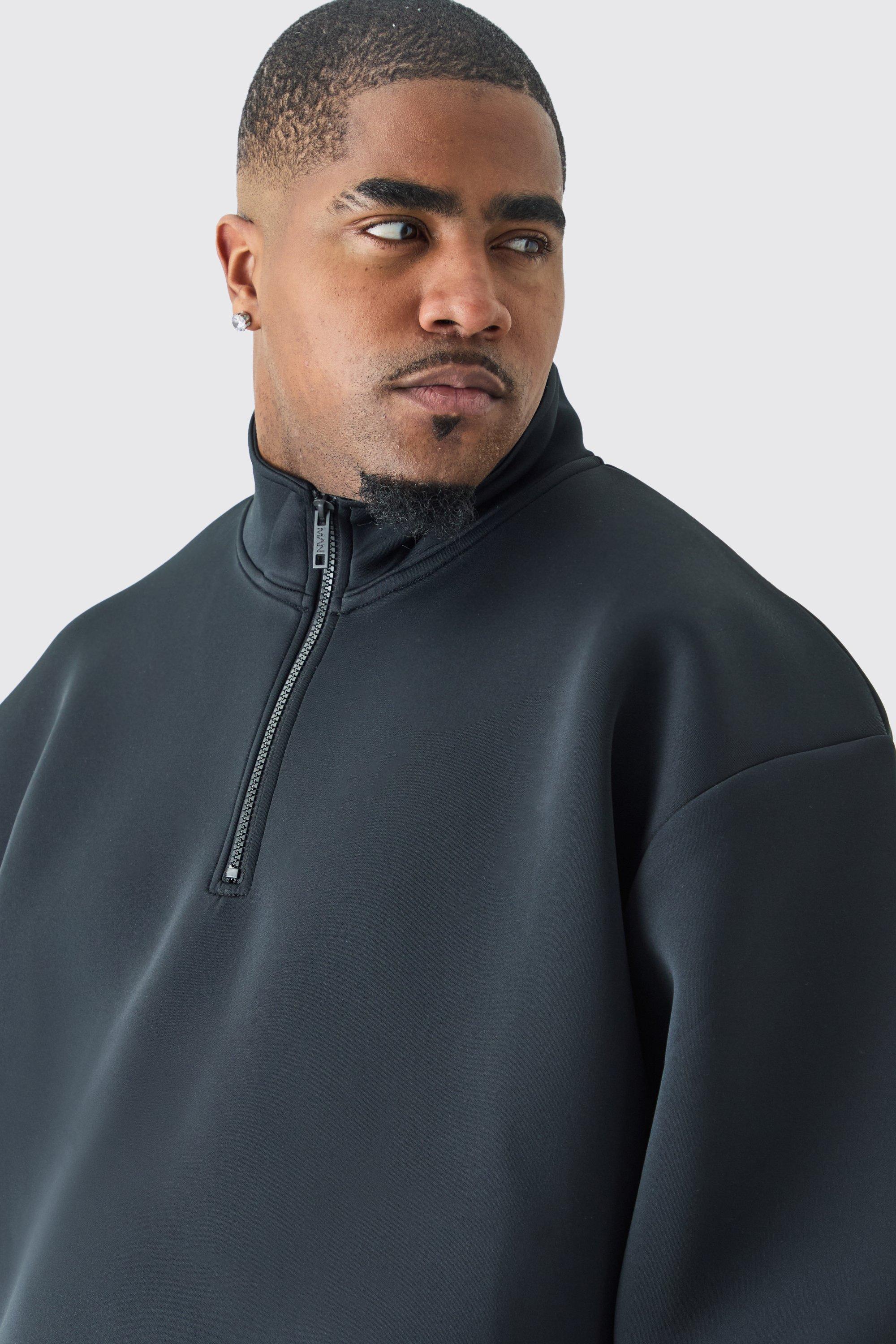 Boohooman half best sale zip jumper