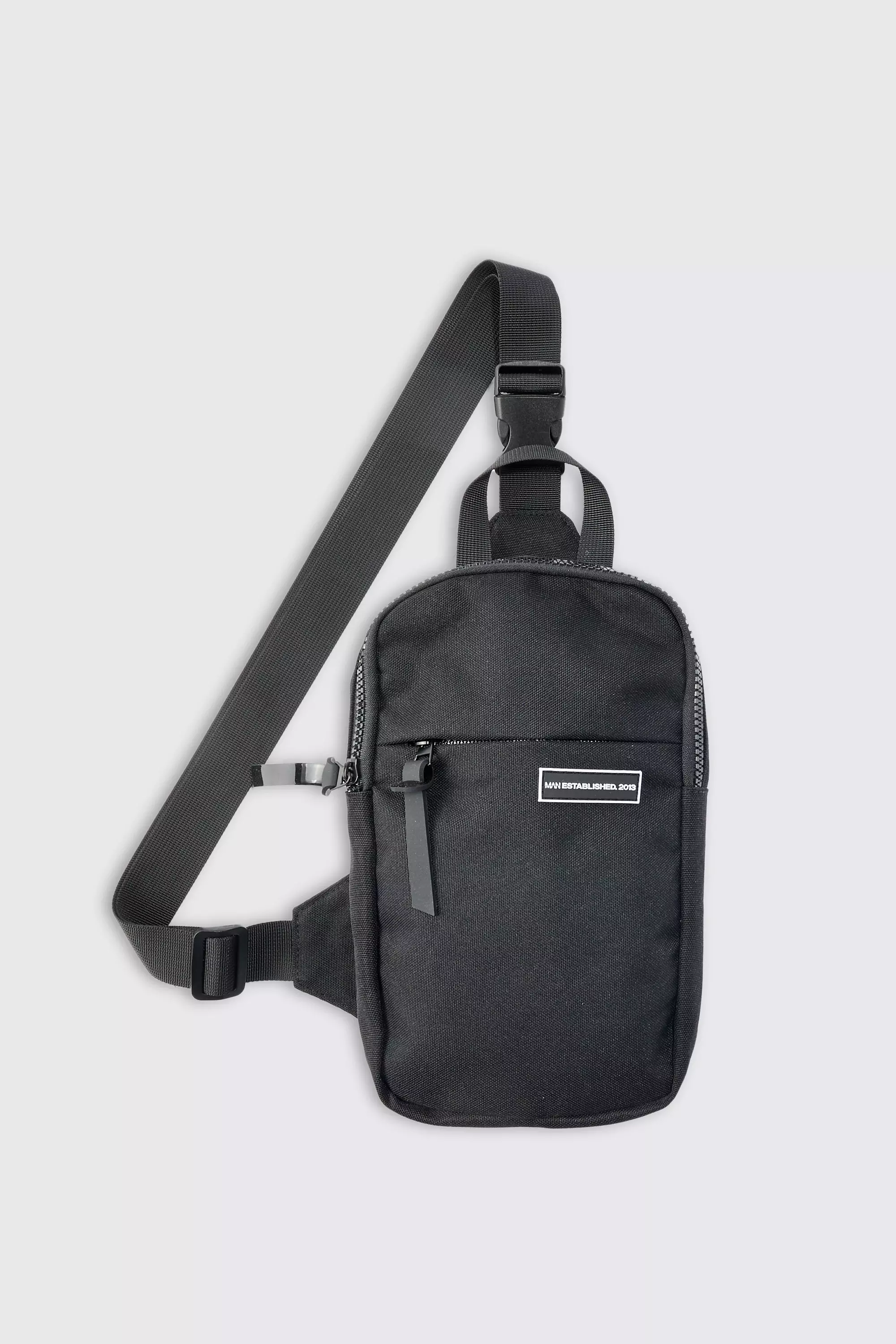 Mini Nylon-Umhängetasche, Black alternatives Bild