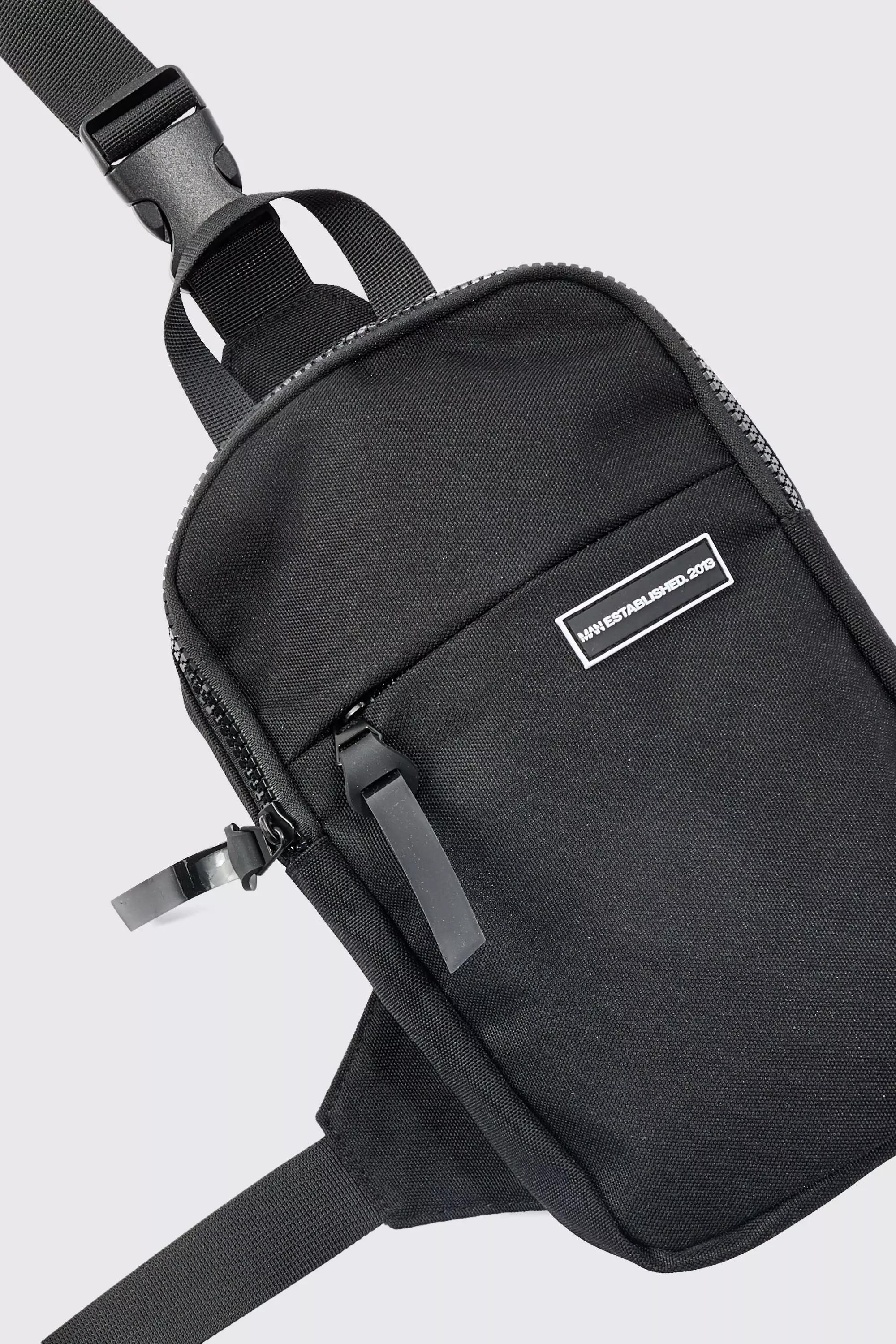 Mini Nylon-Umhängetasche, Black alternatives Bild