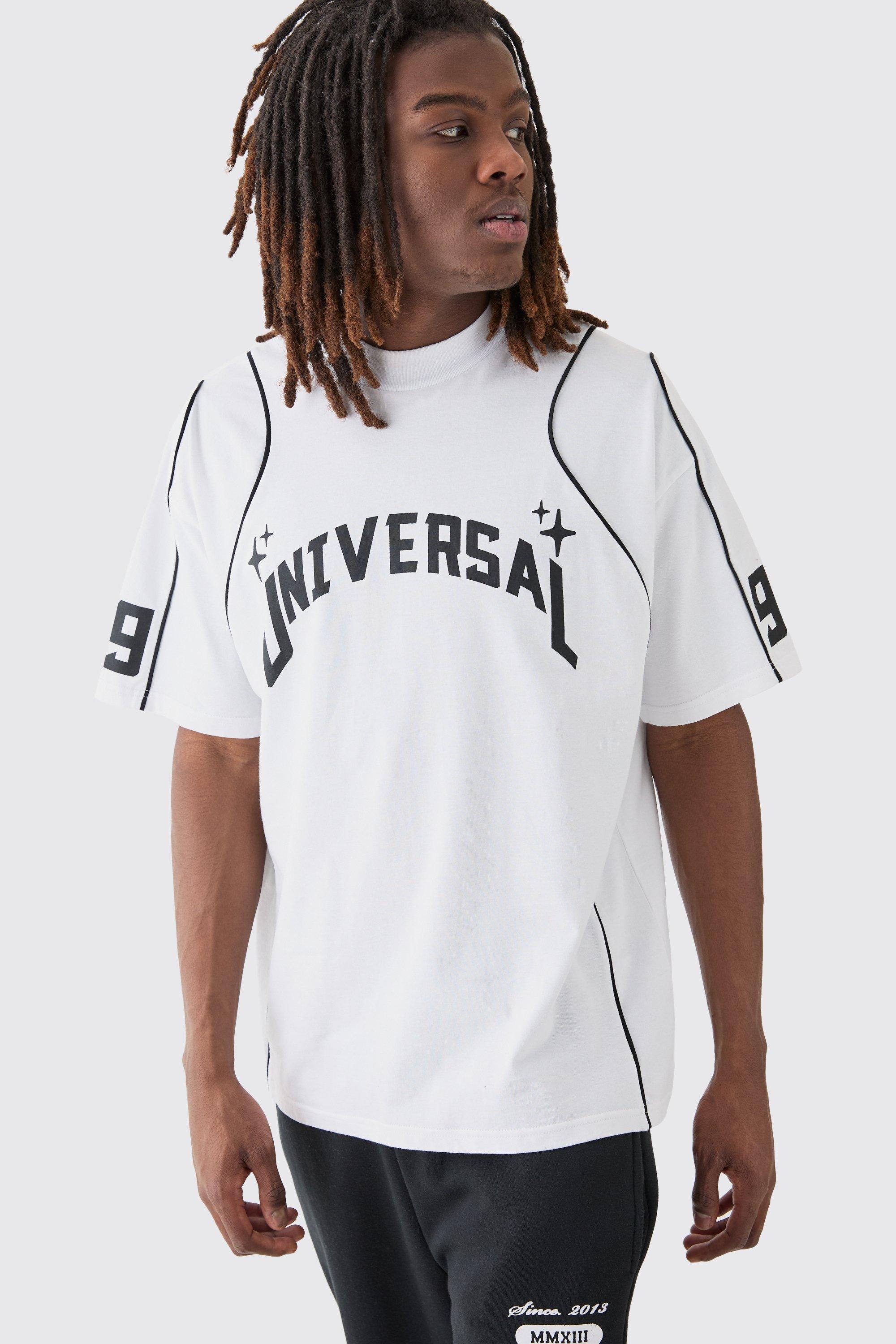 Oversized Extended Neck Homme Graphic T-shirt