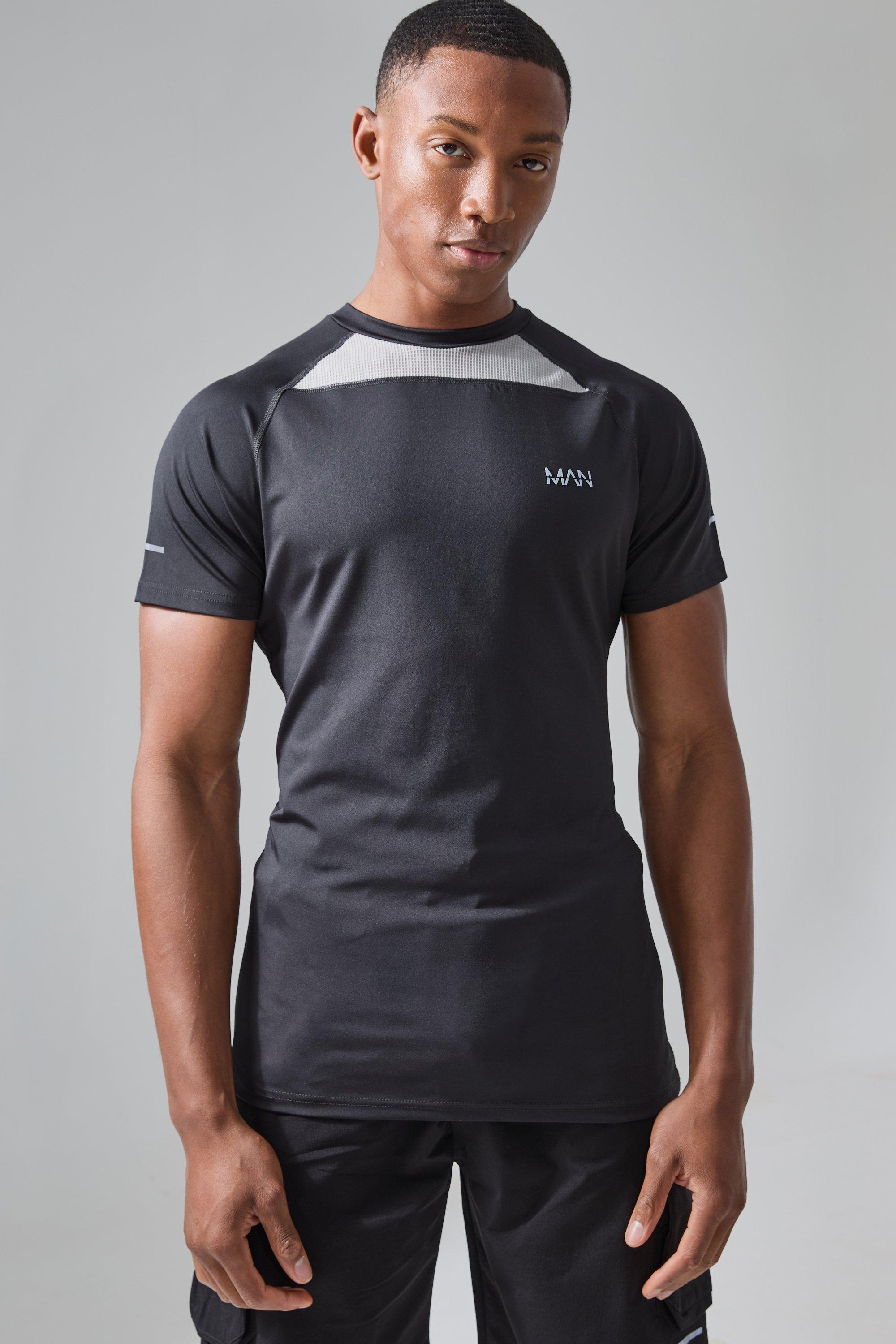 Man Active Muscle Fit Training Dept T Shirt