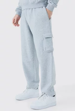 Oversized Fit Cargo Jogger Grey marl