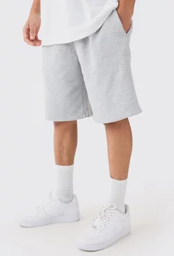 Grey Oversized Fit Jersey Short