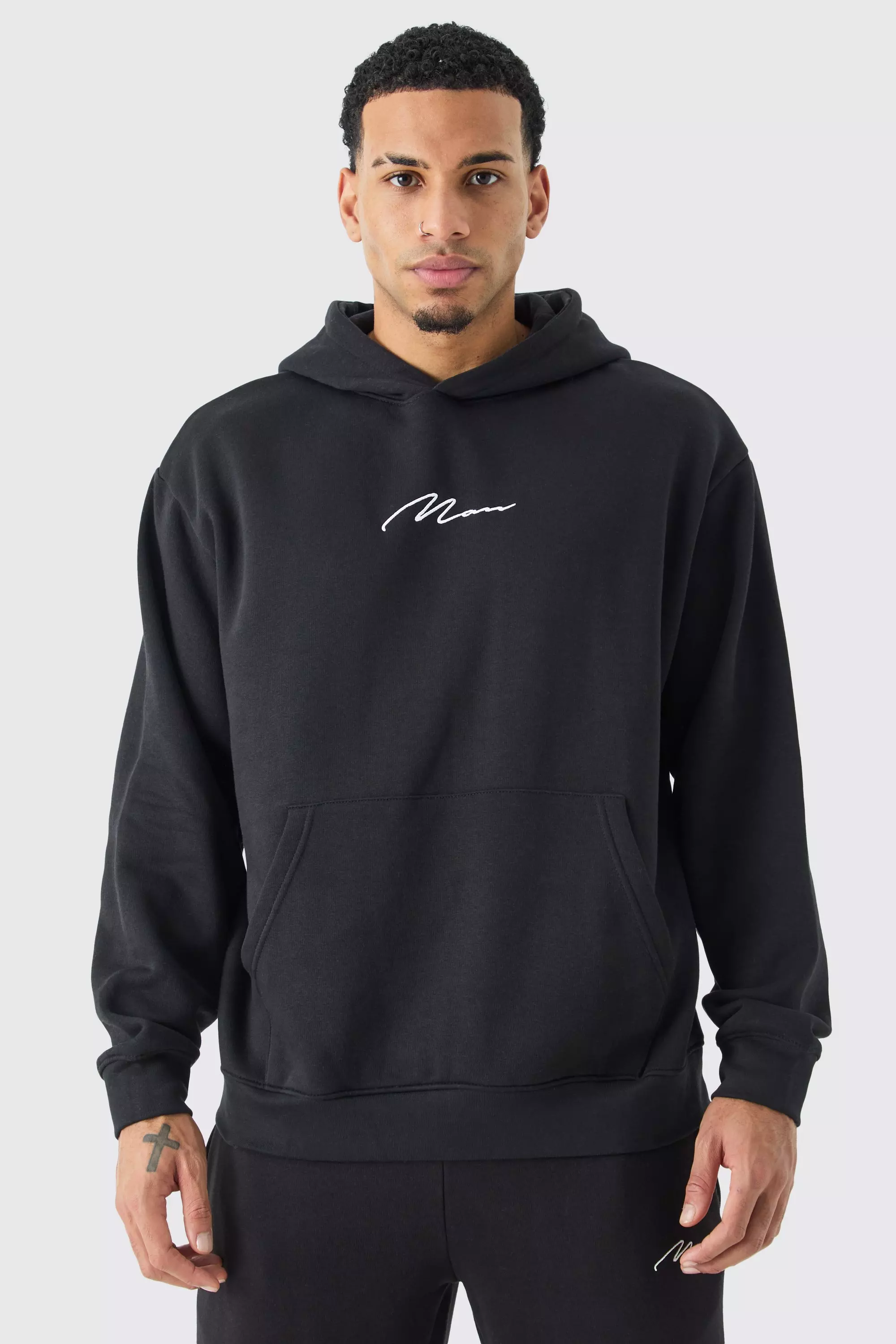 Black Man Signature Oversized Over The Head Hoodie alternative image
