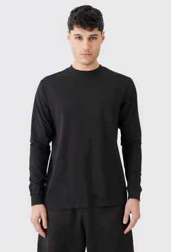Long Sleeve Crew Neck T-shirt Black