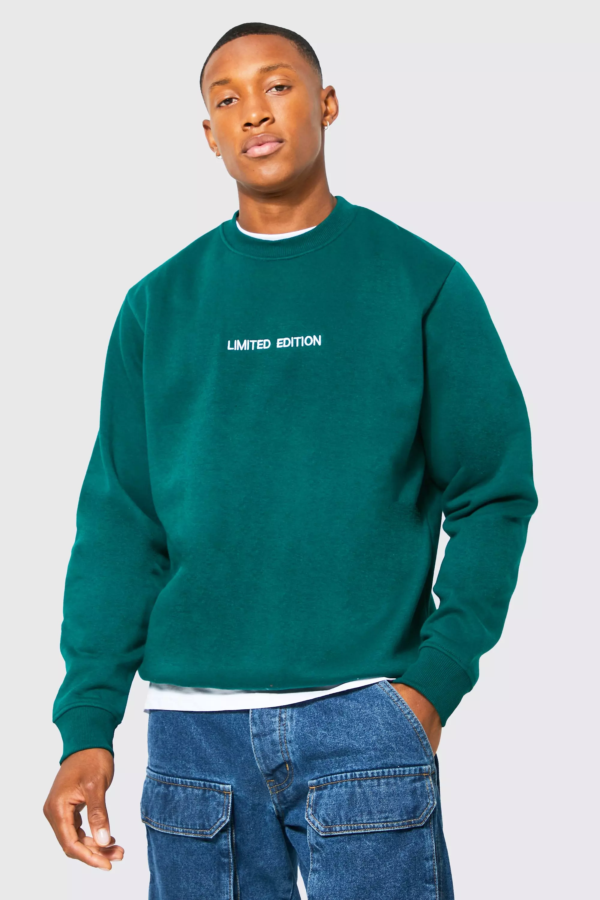 Mens retro crew online neck sweatshirts