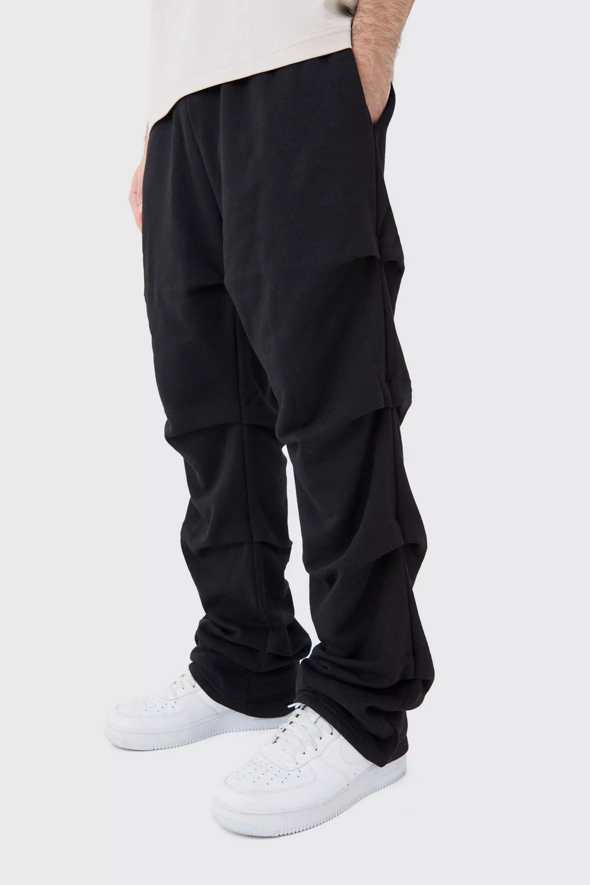 Heavyweight Ruched Jogger Black