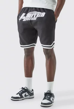 Loose Fit Limited Edition Mid Length Basketball Short Black