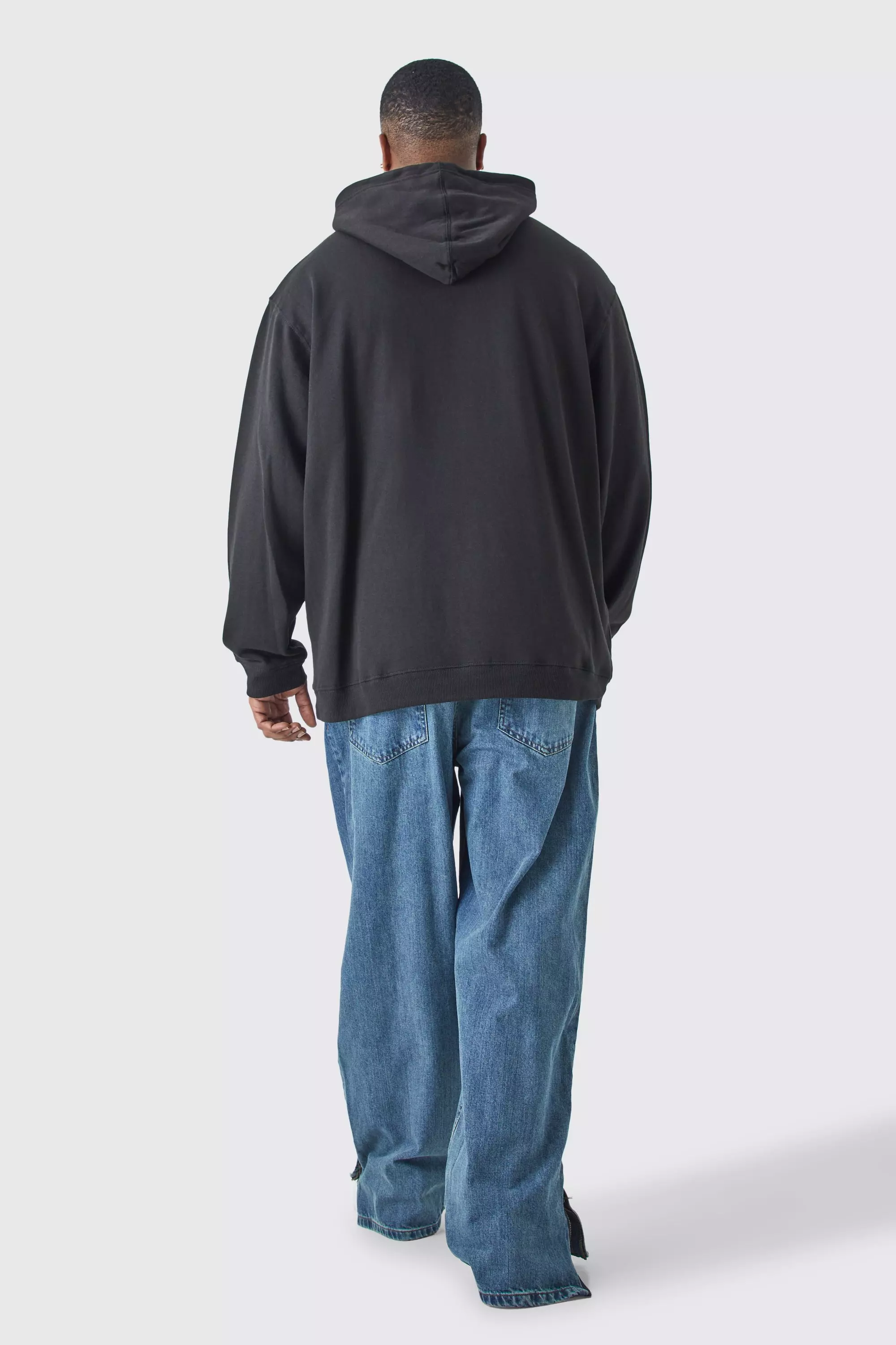 Black Plus Iron Man Comic Oversized Hoodie alternative image