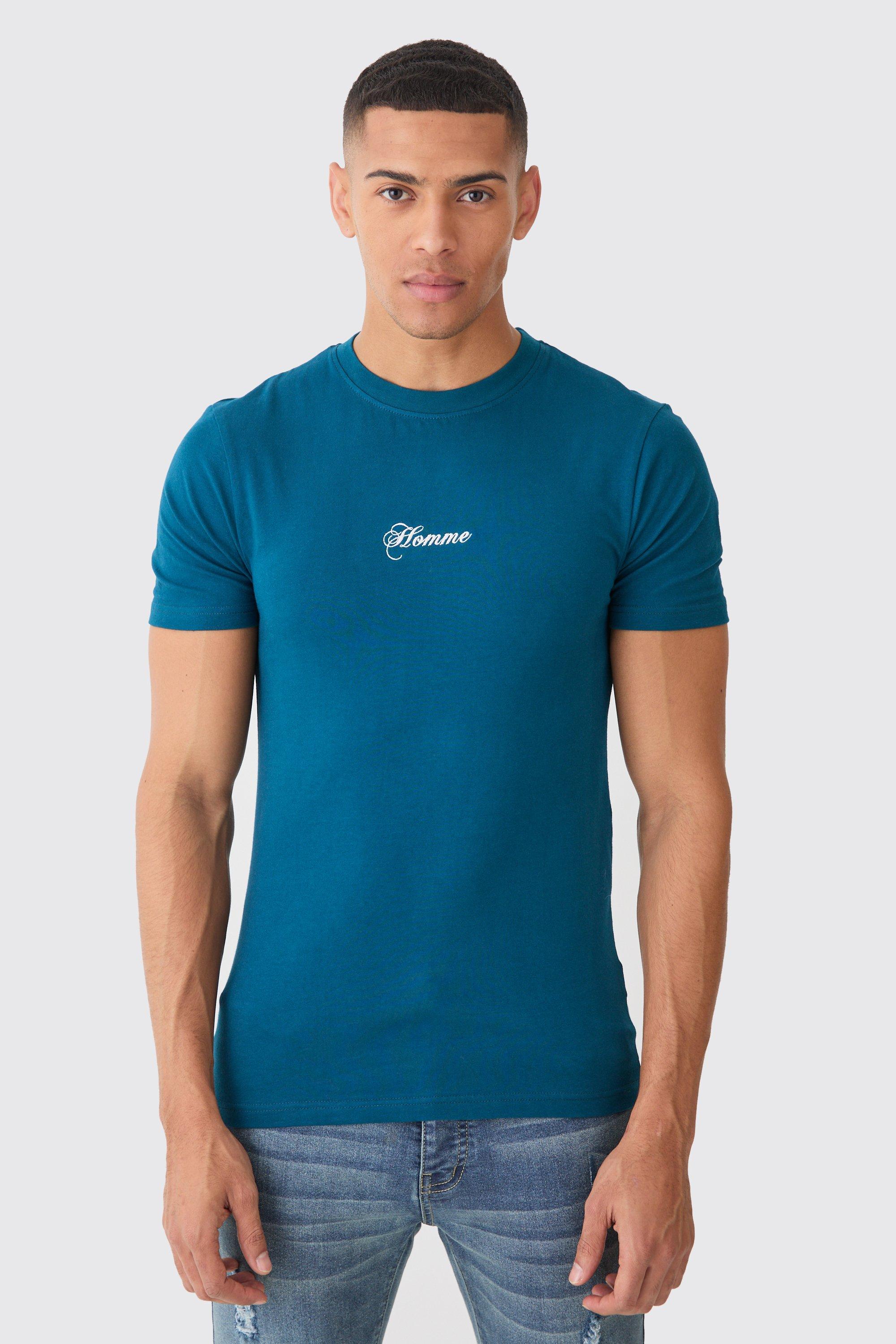 boohooman muscle fit t shirt