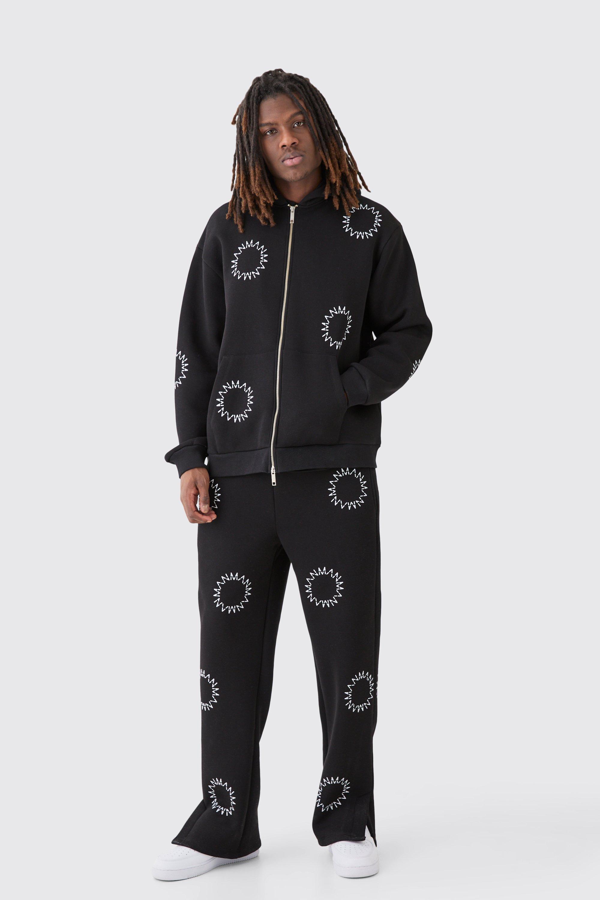 Oversized Boxy Split Hem Homme Tracksuit