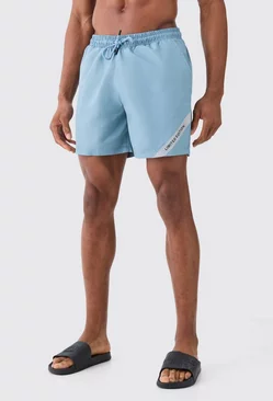Mid Length Ripstop Limited Edition Swim Short slate blue