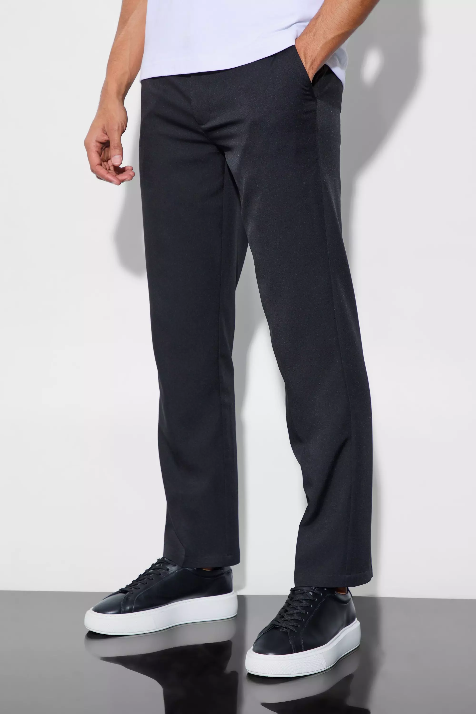 Men's Black Tailored Pants