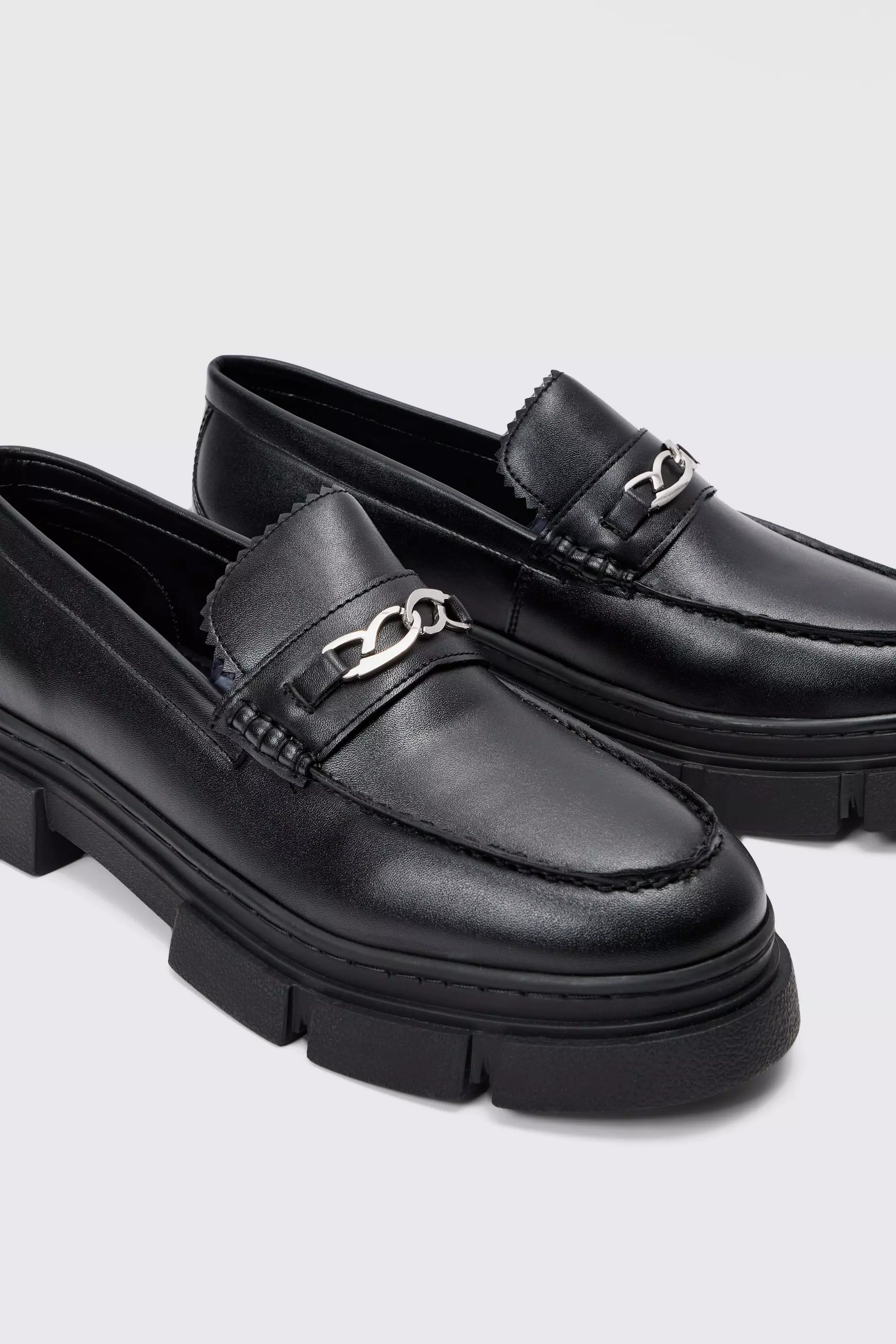 Track Sole Snaffle Loafer | boohooMAN USA