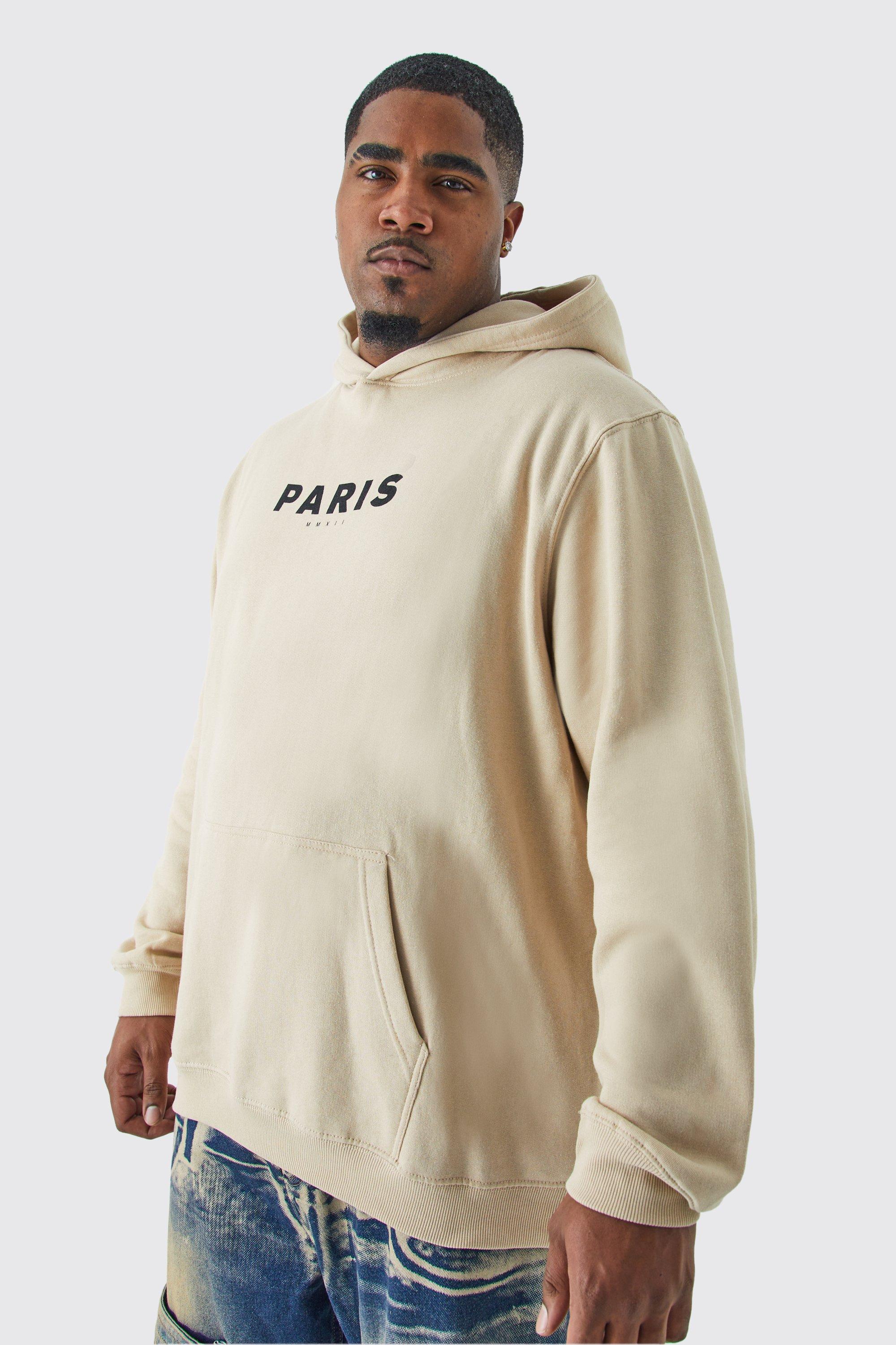 Plus Statue Back Graphic Hoodie