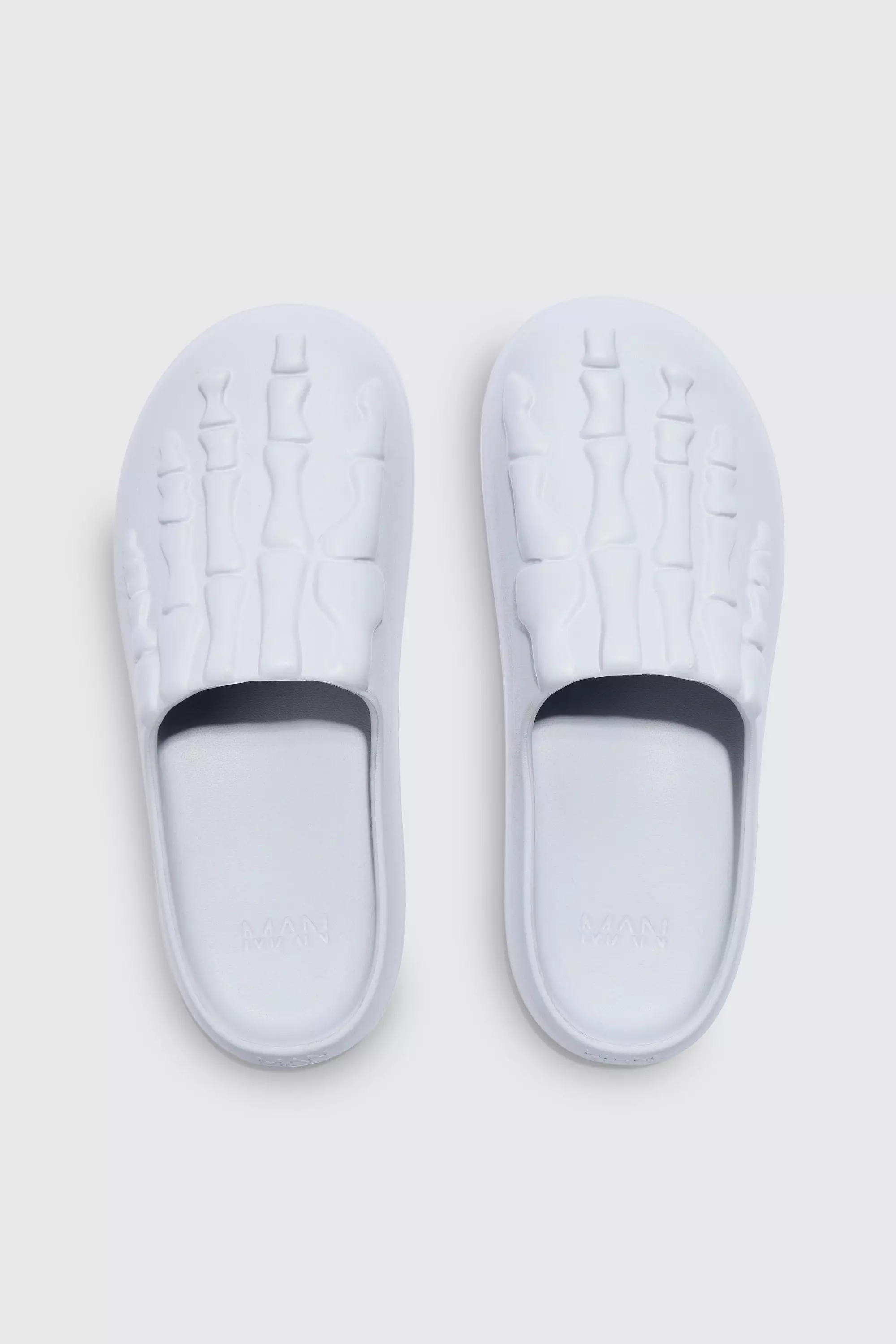 Light grey Perforated Skeleton Moulded Mule alternative image