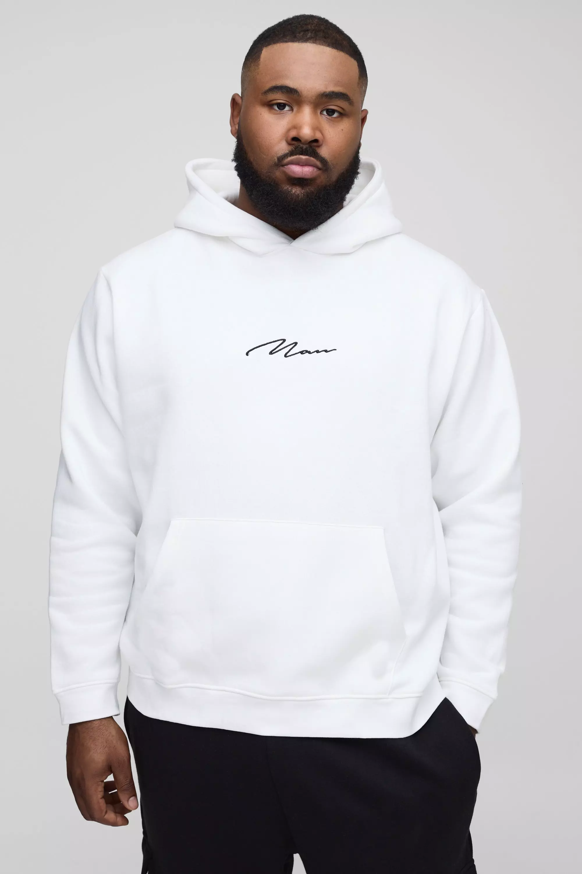 Men's White Oversized Hoodies