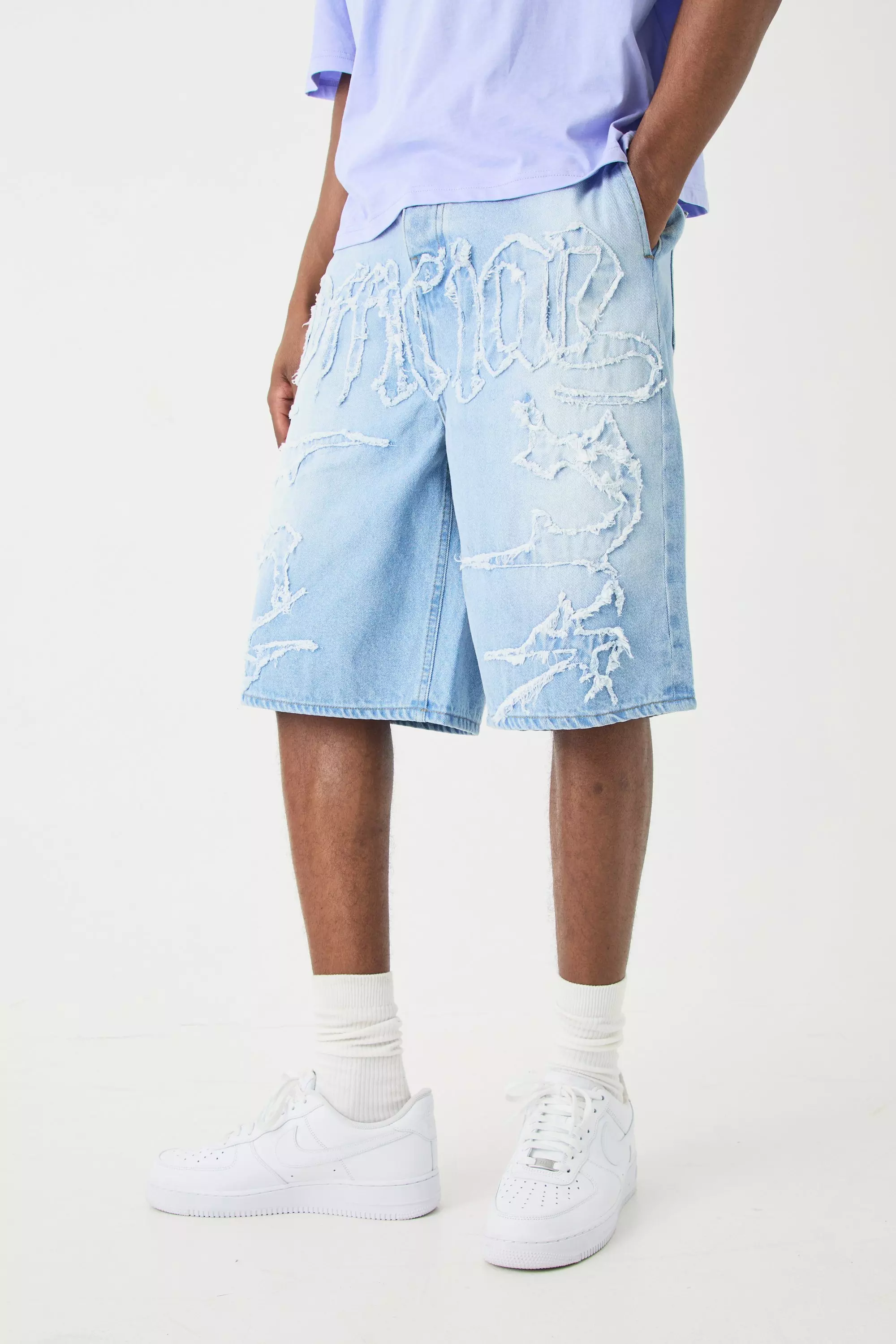 Ice blue Official Denim IJsblauwe Joggingbroek alternatieve afbeelding