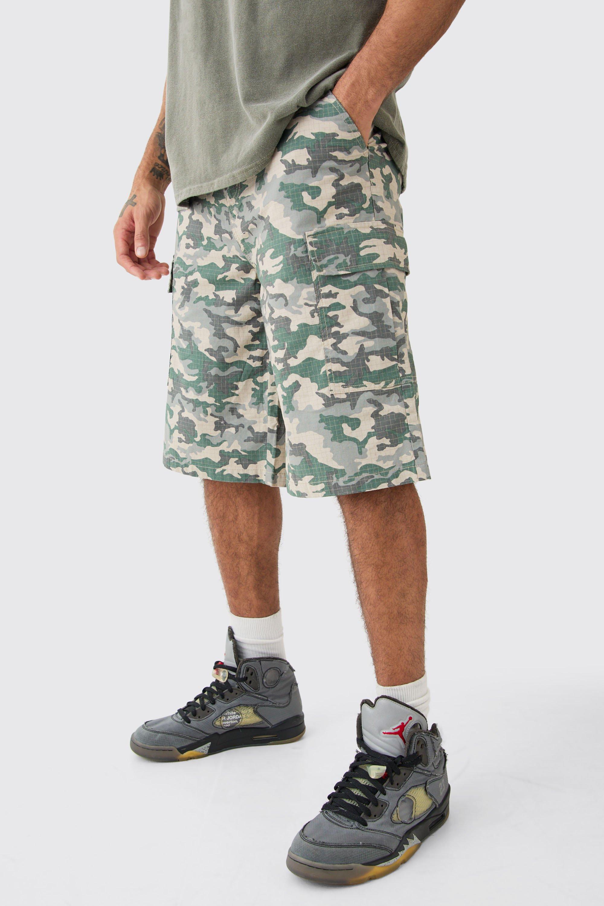 cargo short pants クロップド 7部丈 jorts カモ柄