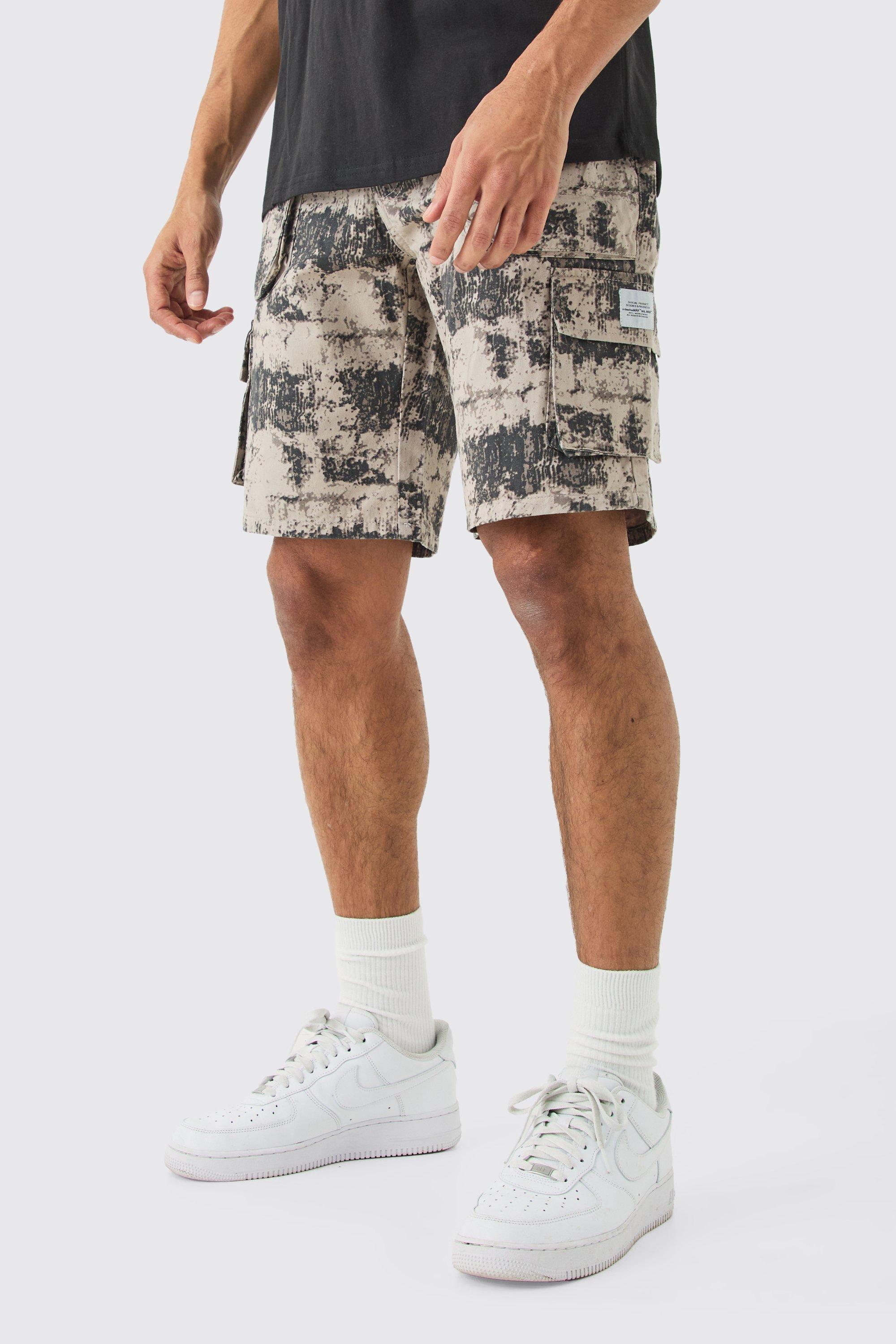 Tall Man Active Gym Shorts With Zip Pockets