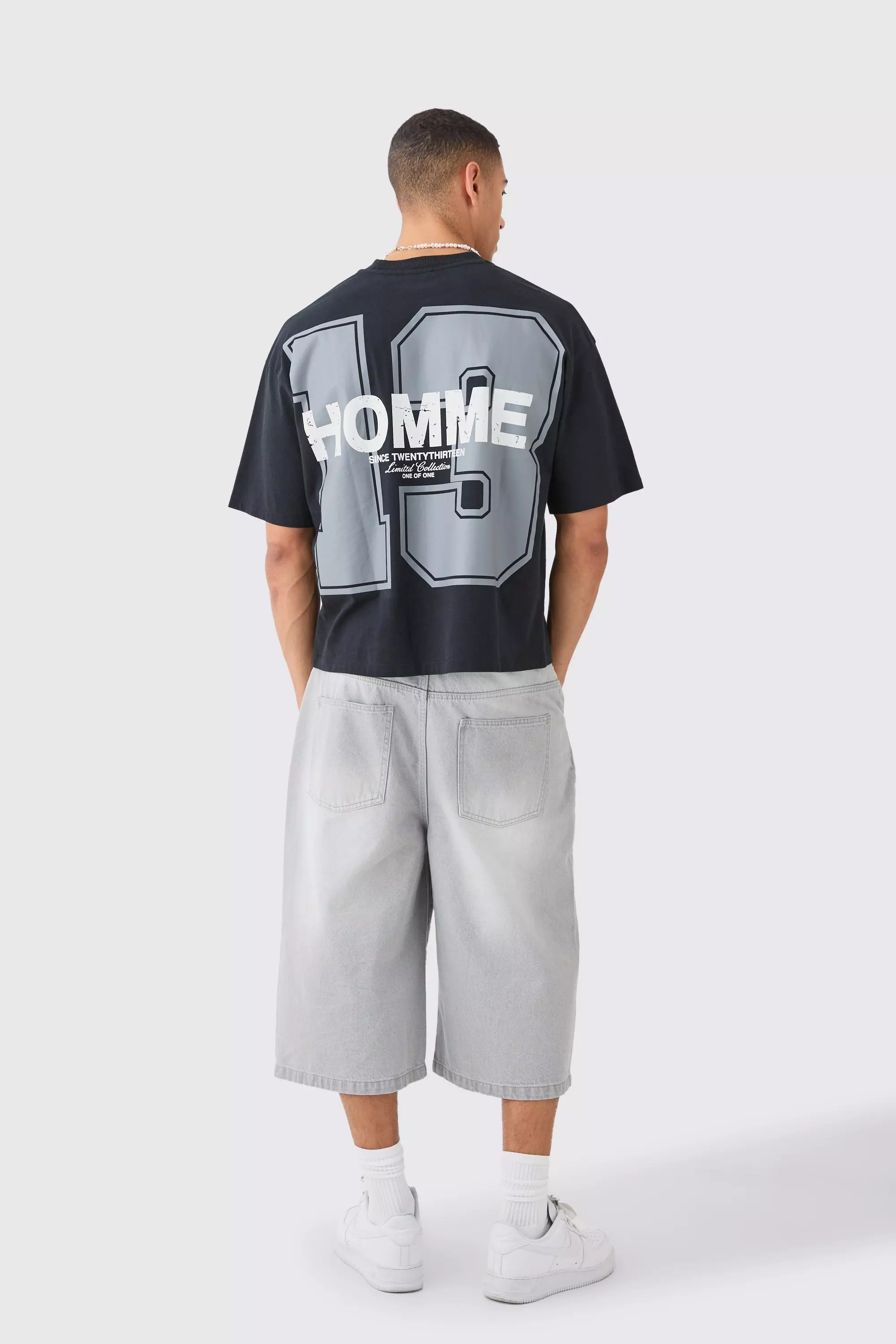 Black Oversized Boxy Ofcl Graphic Heavyweight T-shirt alternative image