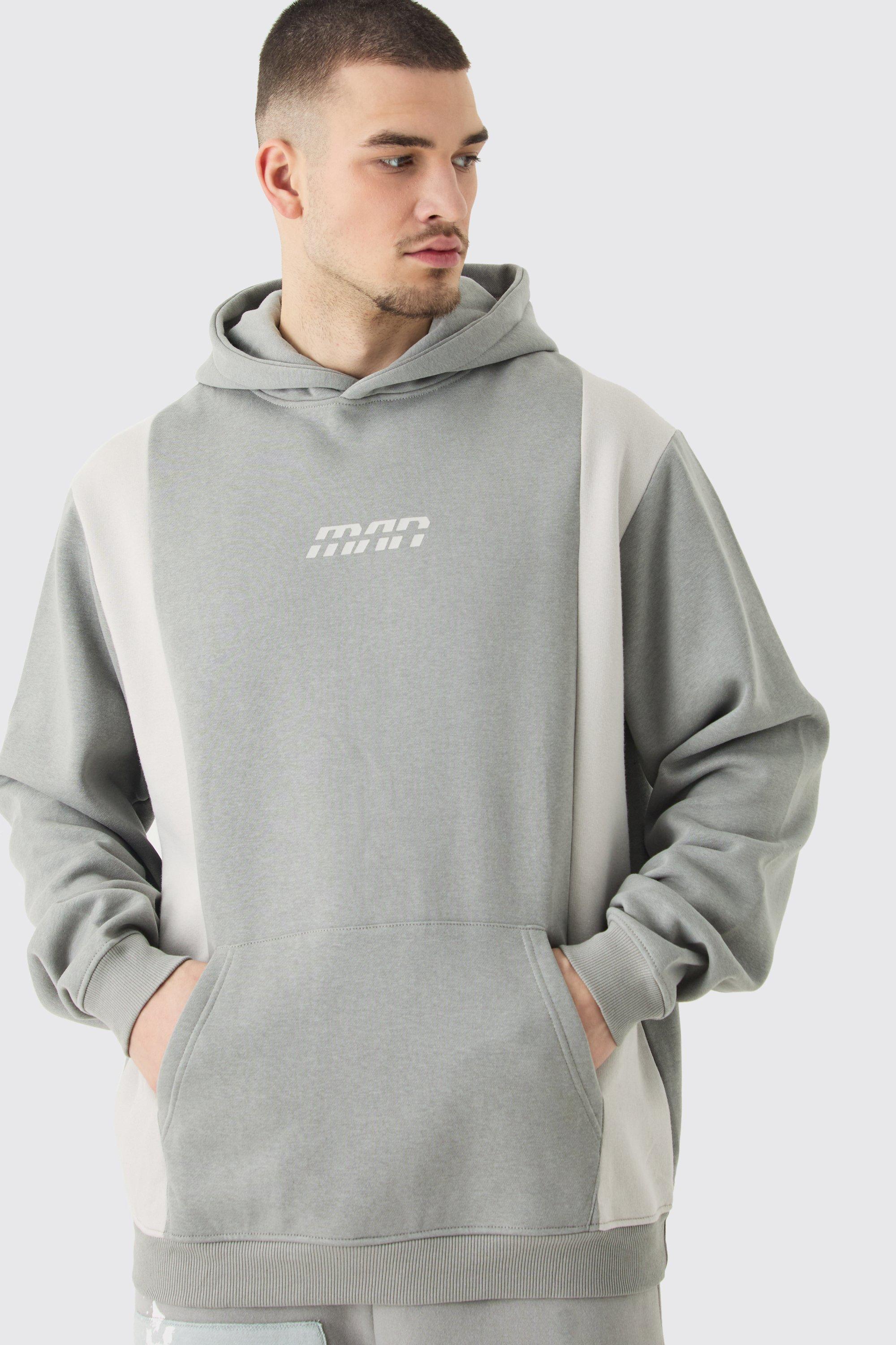 Boohooman discount hoodie grey