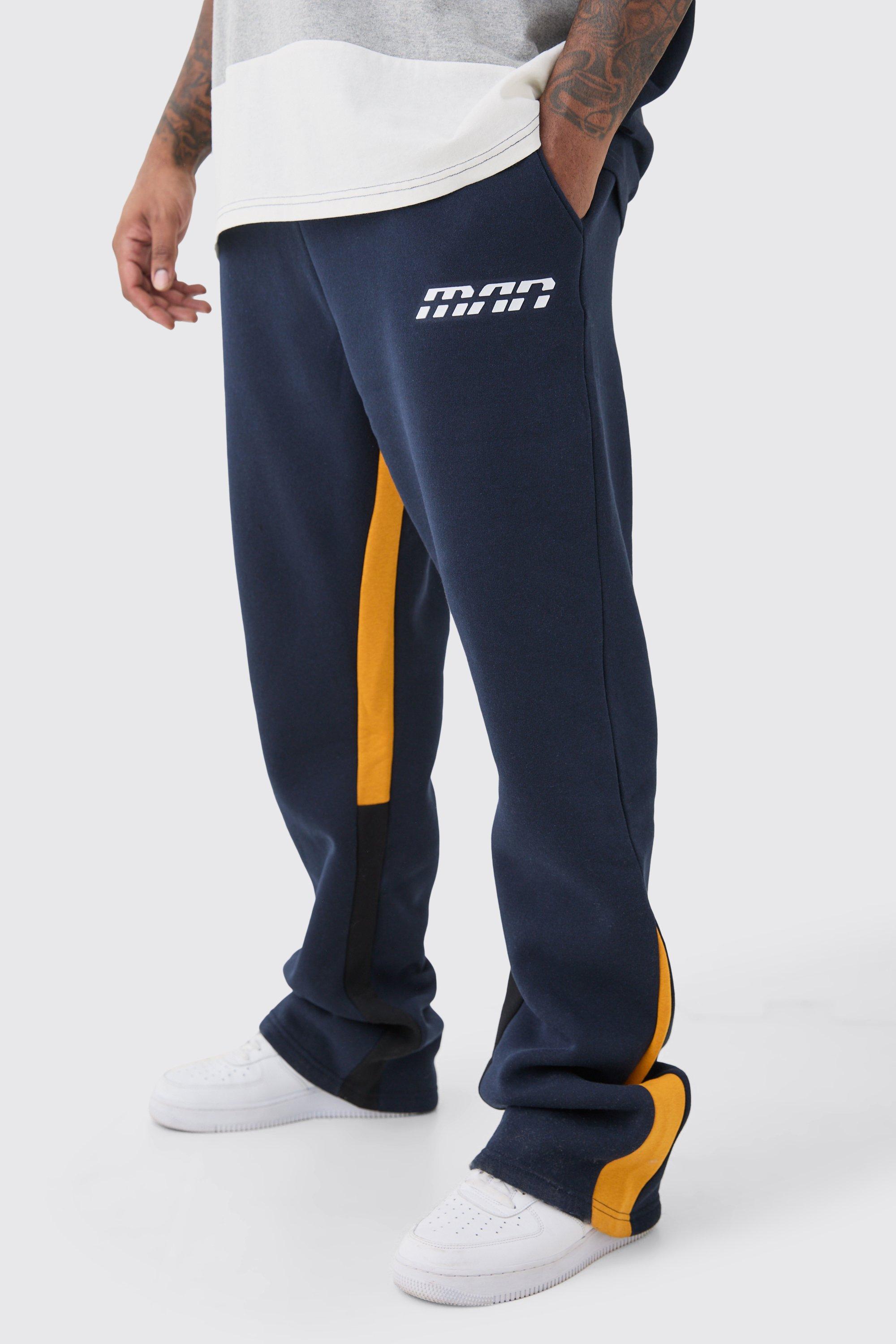 Slim Stacked Flare Sweatpants With Gusset Panel