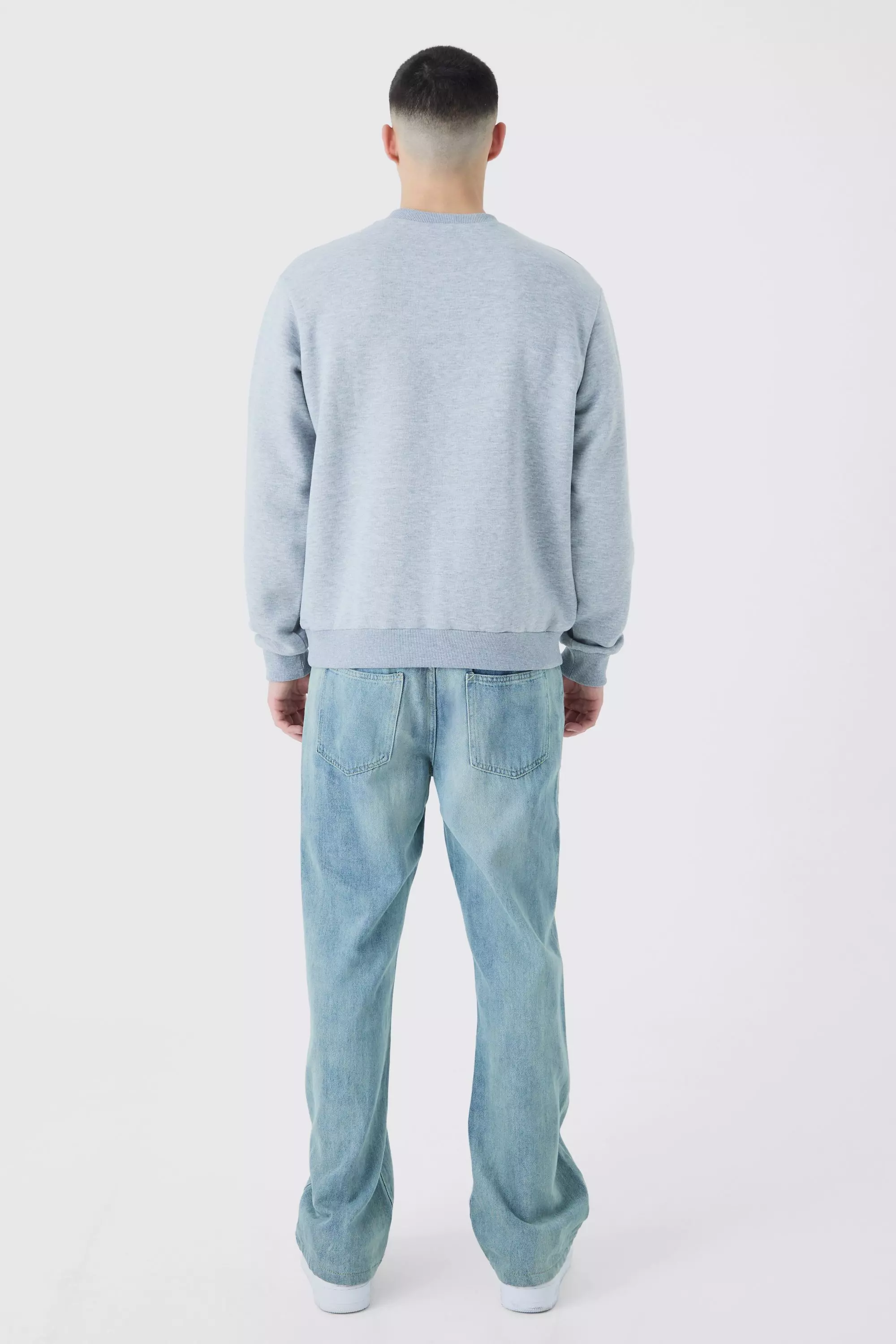 Grey marl Regular Fit Beverley Hills Varsity Sweatshirt alternative image