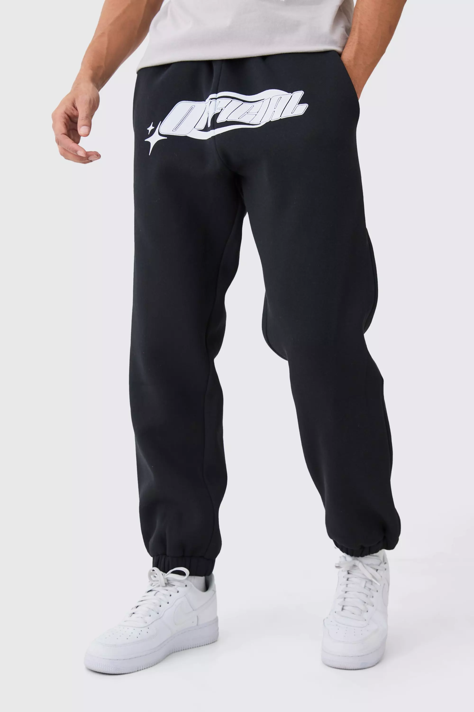 Oversized Official Star Joggers Black