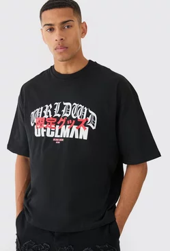 Oversized Boxy Ofcl Man T-shirt Black