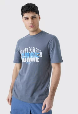 Charcoal Grey Homme Rodeo Drive T-shirt