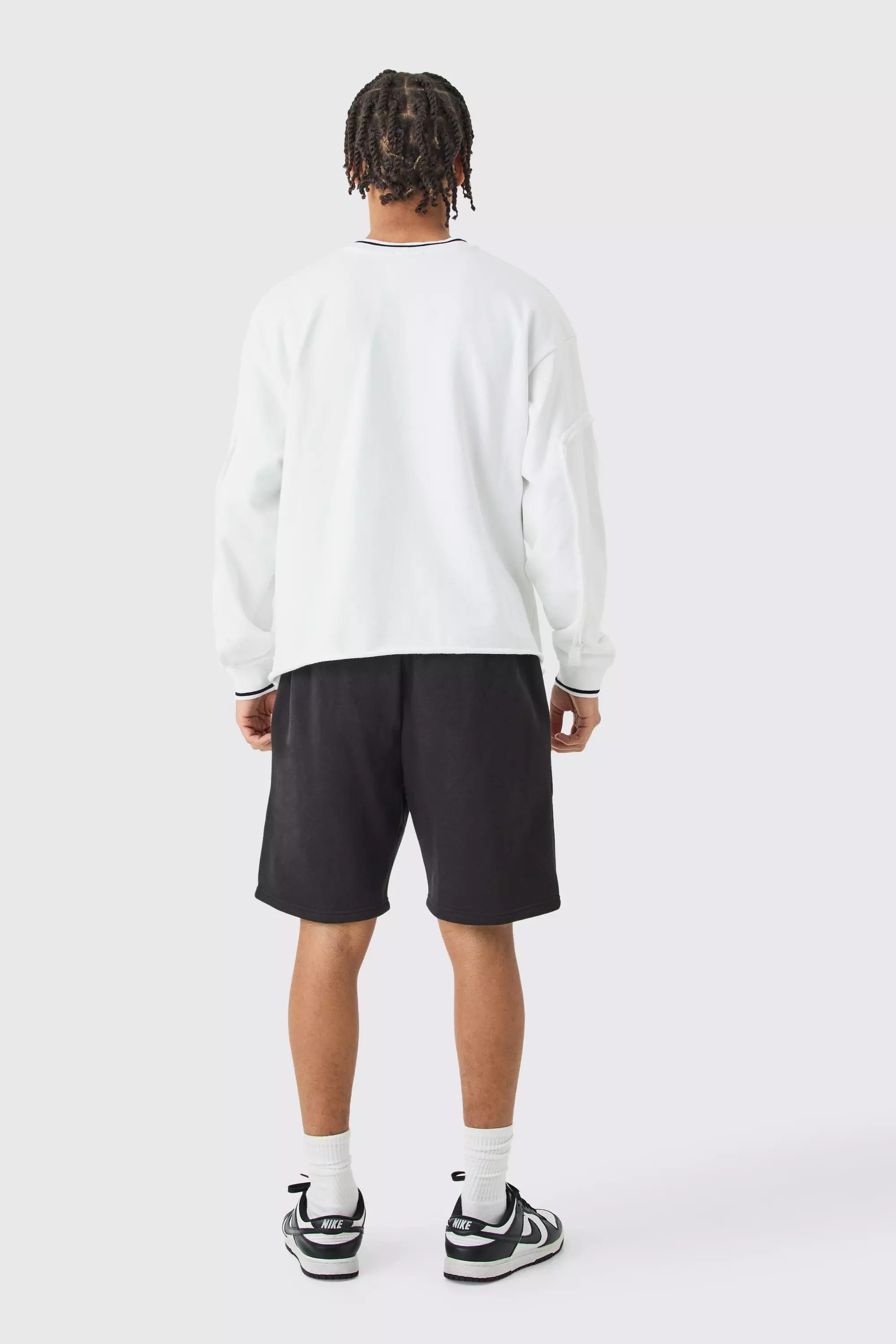 Black Relaxed Fit Ofcl Applique Short alternative image