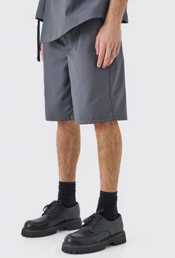 Charcoal Grey Tailored Shorts