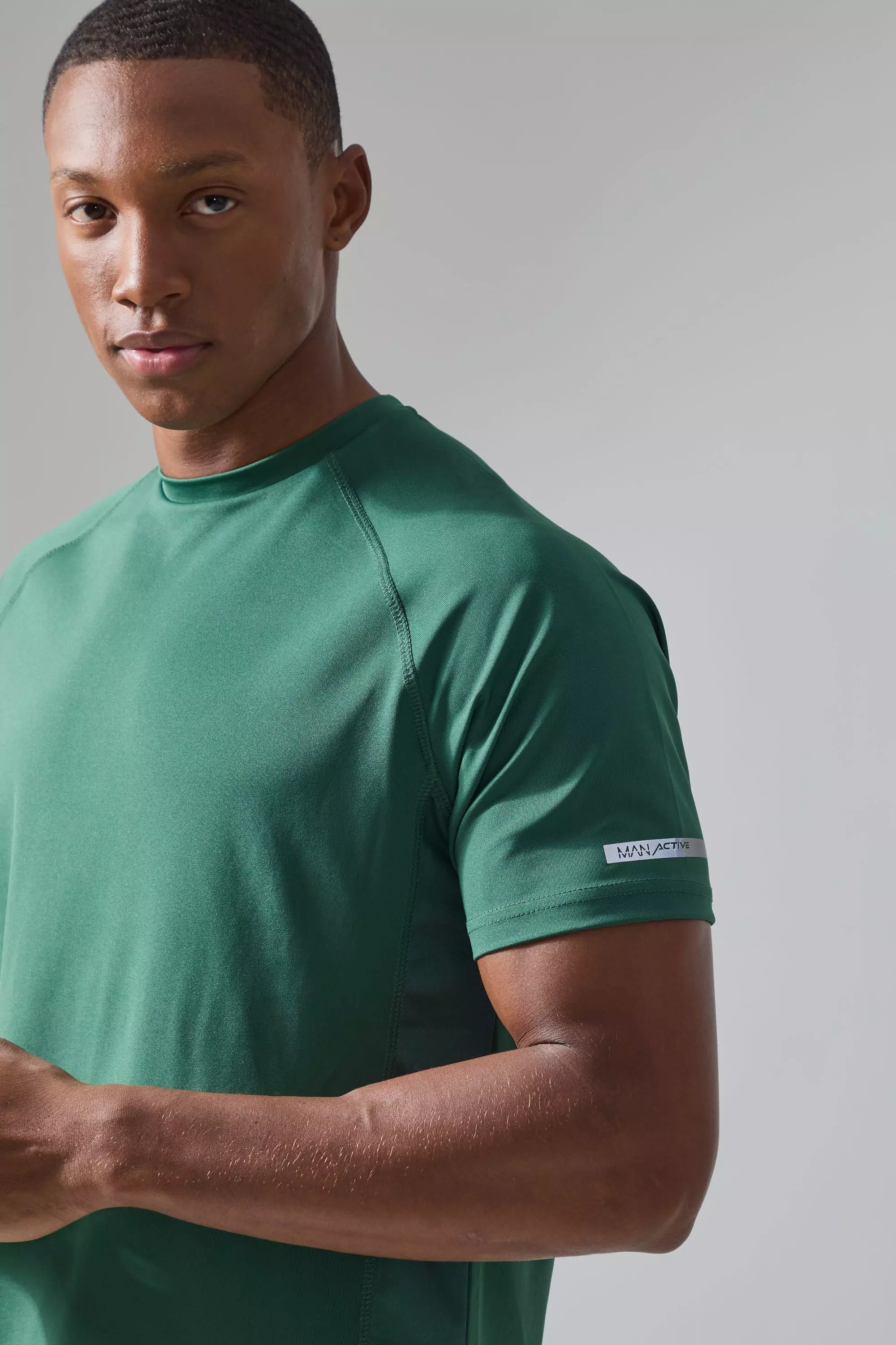 Green Man Active Performance T-shirt & Short Set alternative image