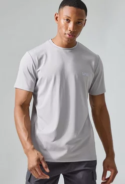 Man Active Performance Gym Tshirt Grey