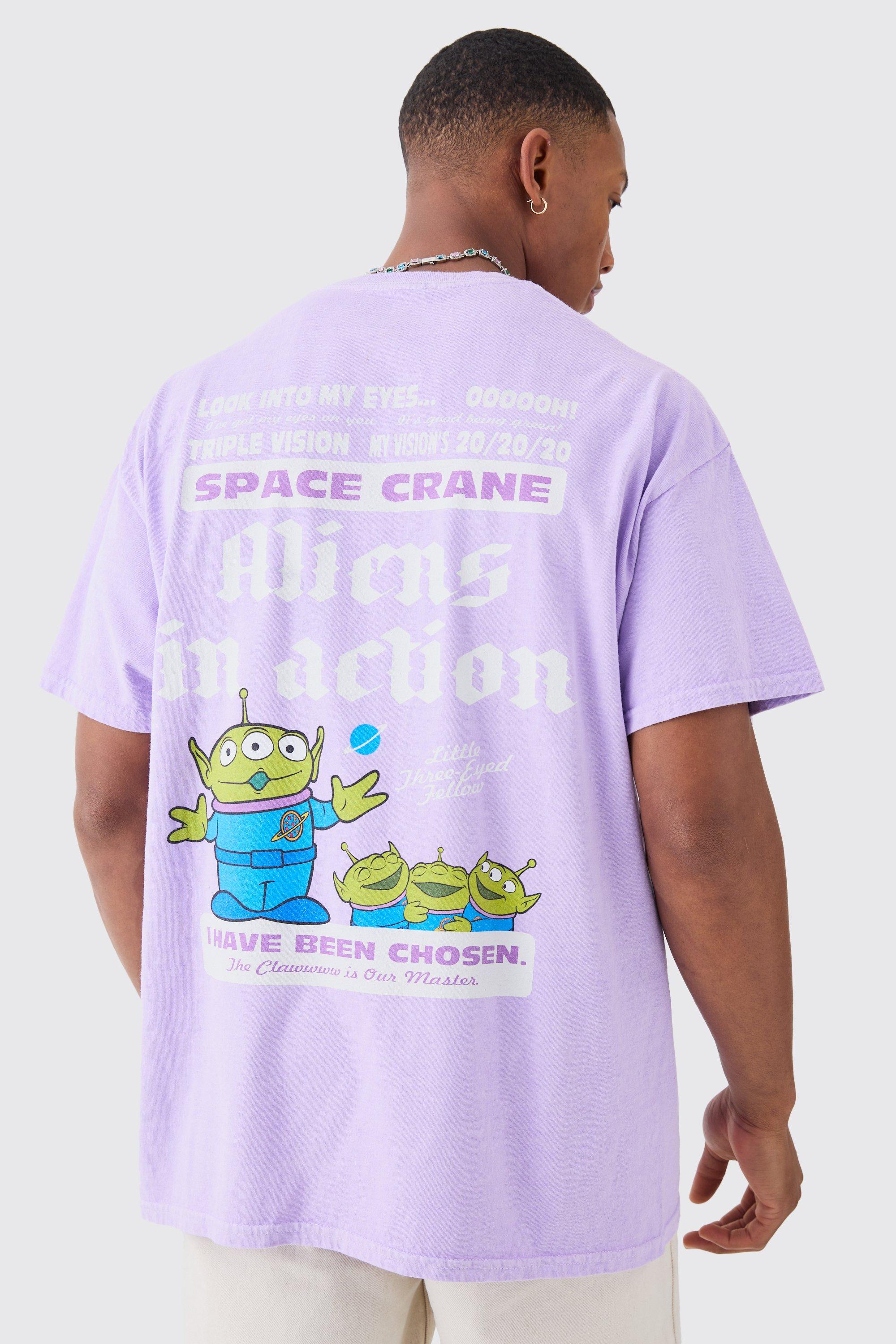 Oversized Toy Story Wash Alien License T-shirt