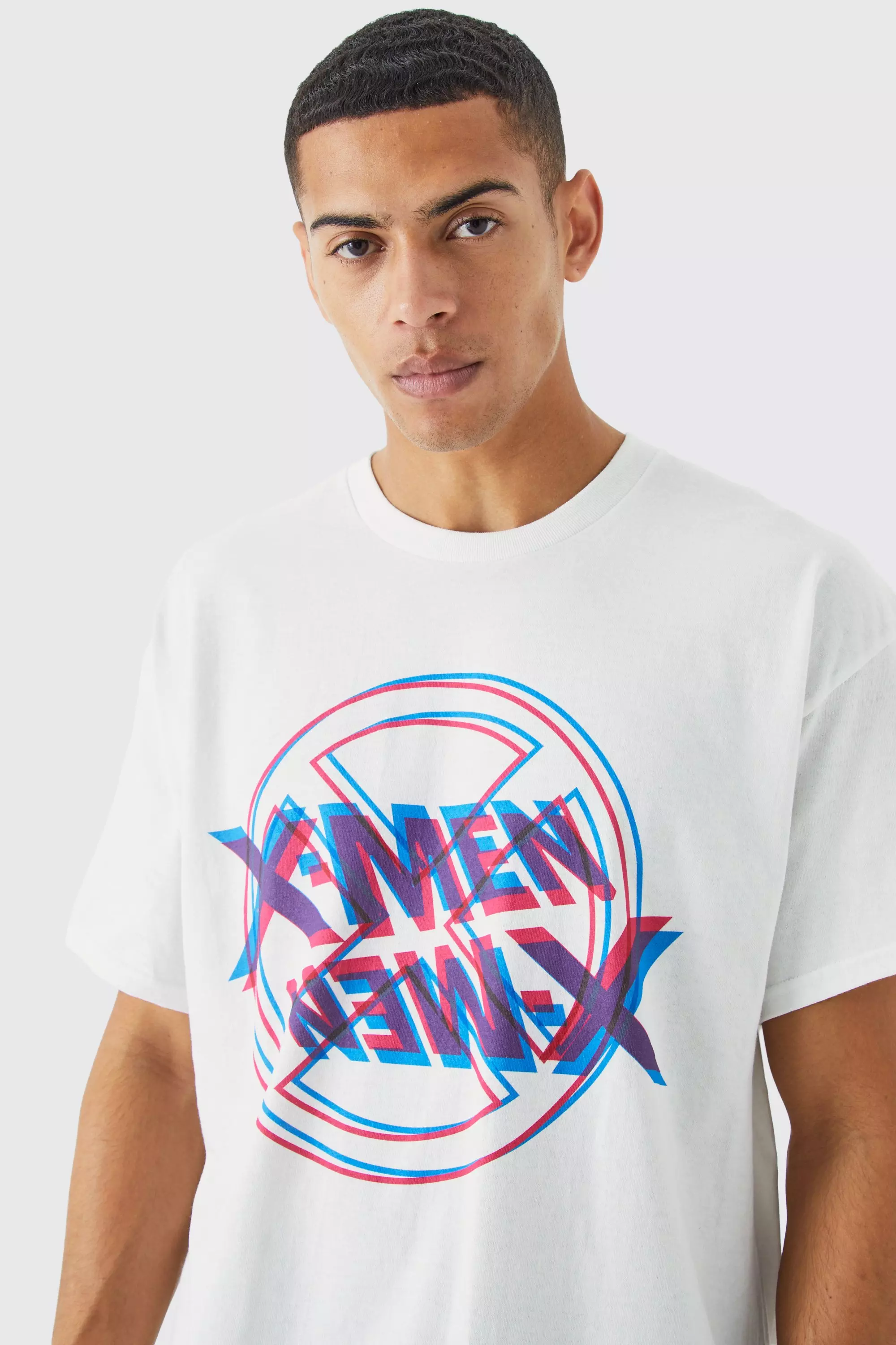 Oversized X Men License T-shirt White