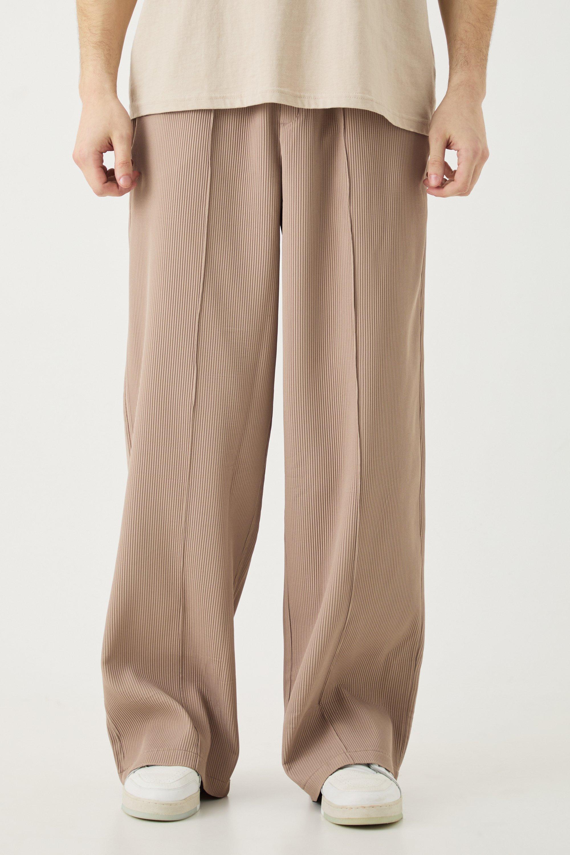 【BAON】[unisex] Kidem pin tuck banding wide slacks ONE-TUCK HALF BANDING PANTS – ALAND USA