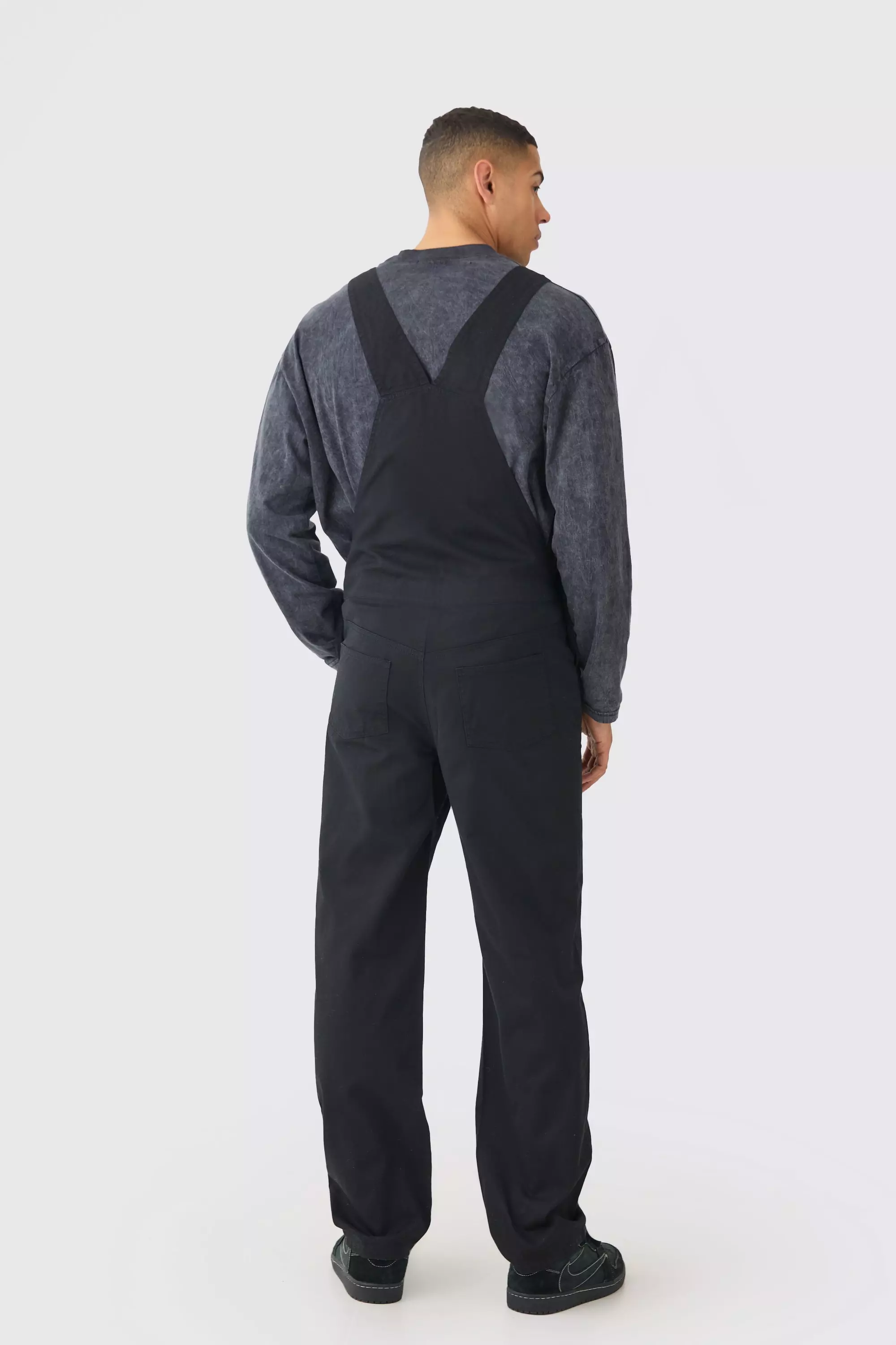 Boohooman dungarees hot sale