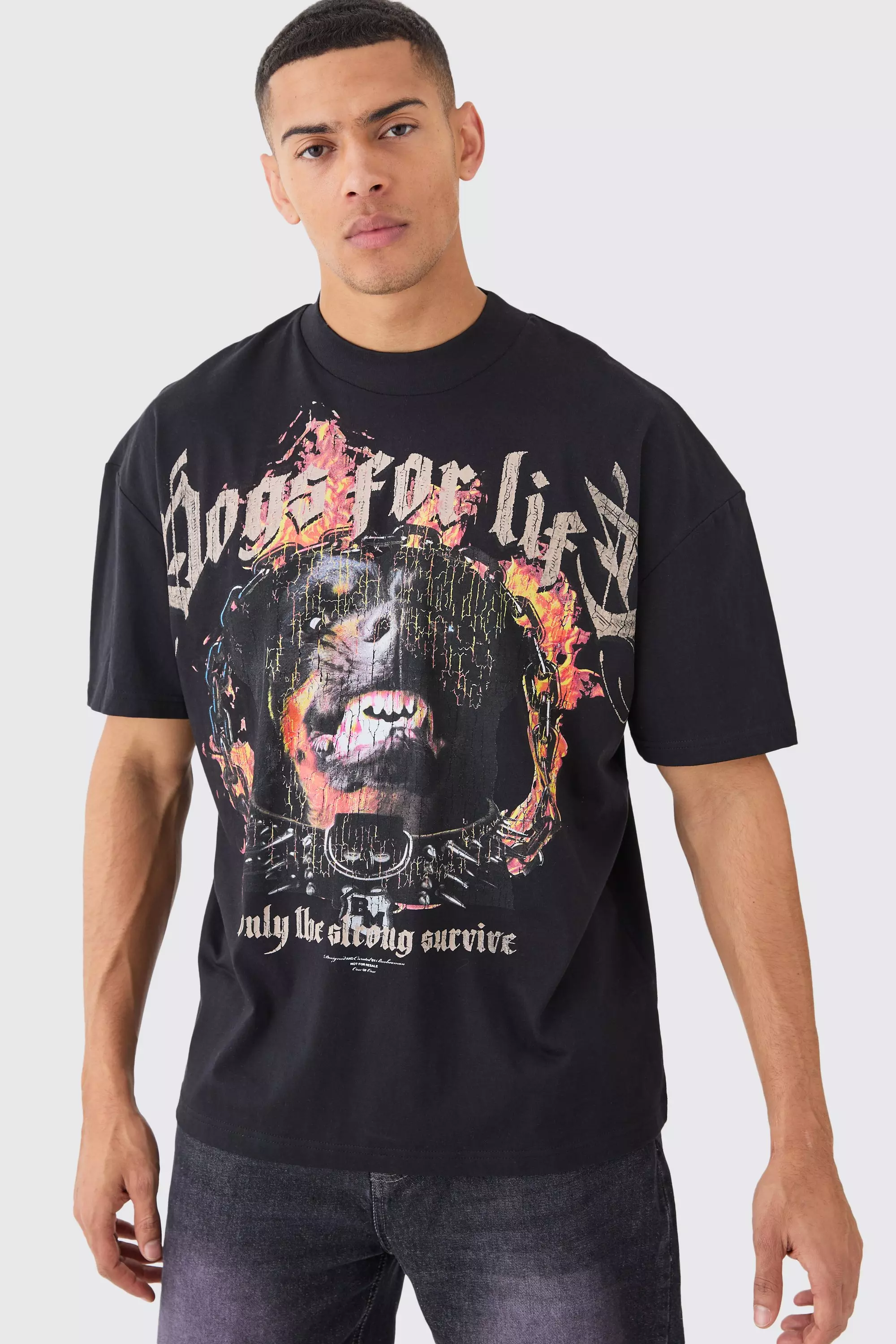 Men's Oversized Graphic T Shirts | boohooMAN USA