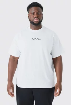 White Plus Original Man Print T-shirt