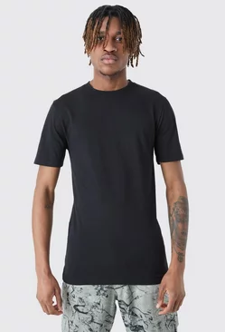 Black Tall Basic Muscle Fit T-shirt