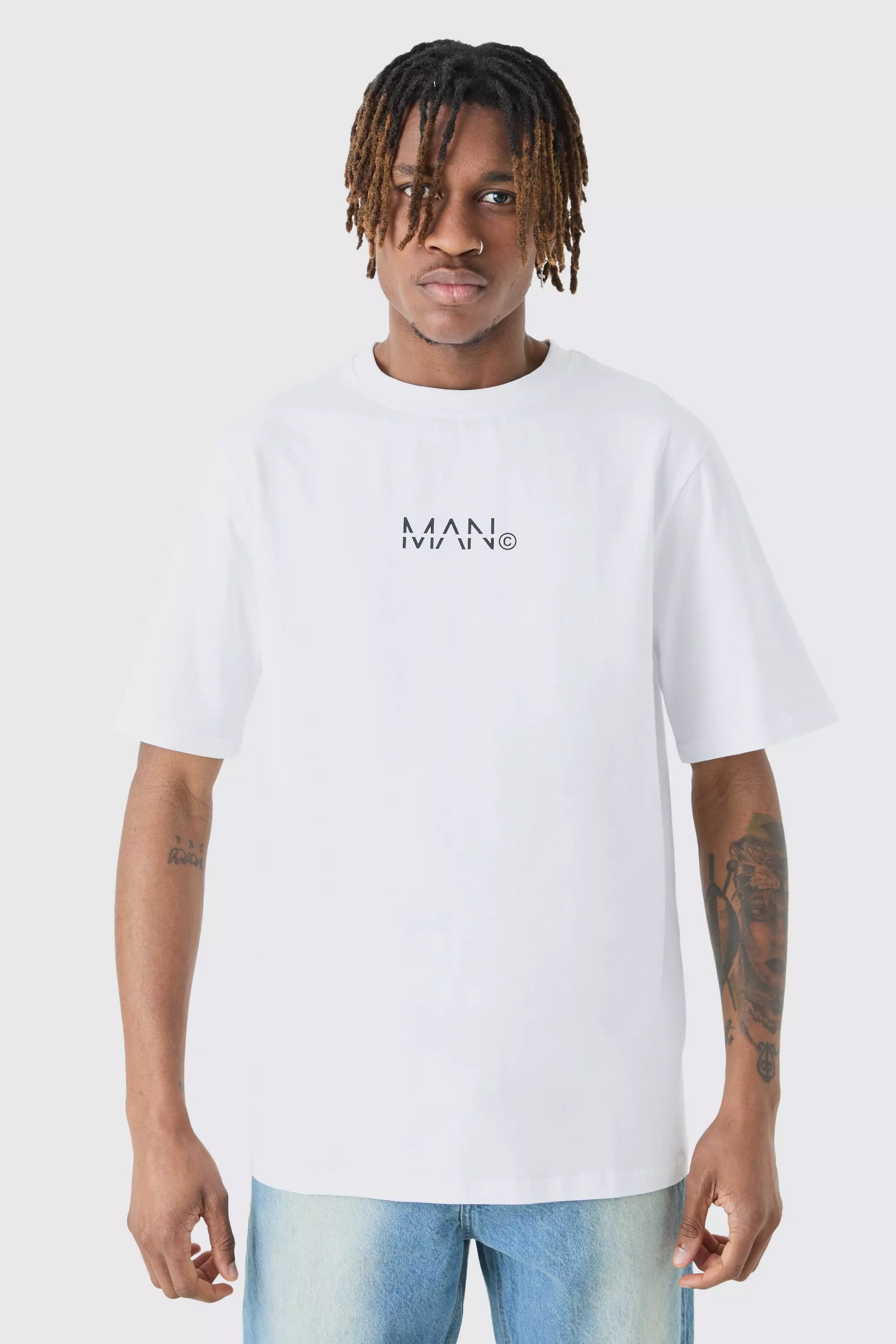 Tall Original Man Print T-shirt White