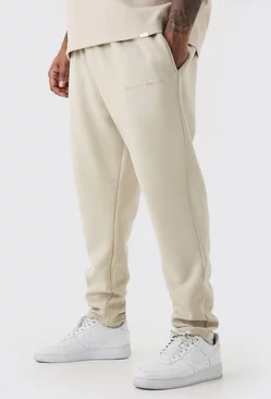 Plus Tapered Limited Basic Jogger Stone