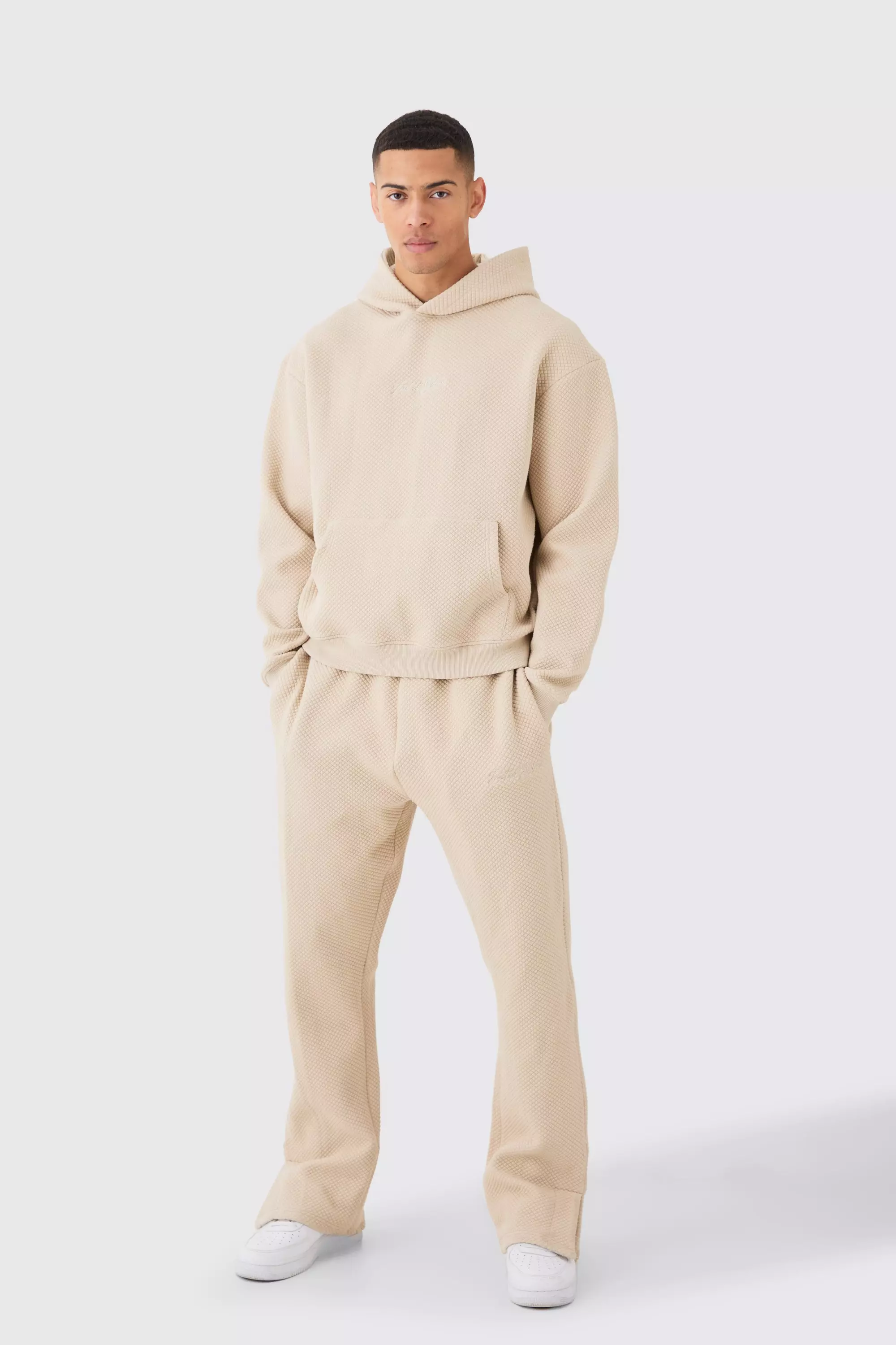 Kastiger Oversize Trainingsanzug mit Stickerei, Stone alternatives Bild