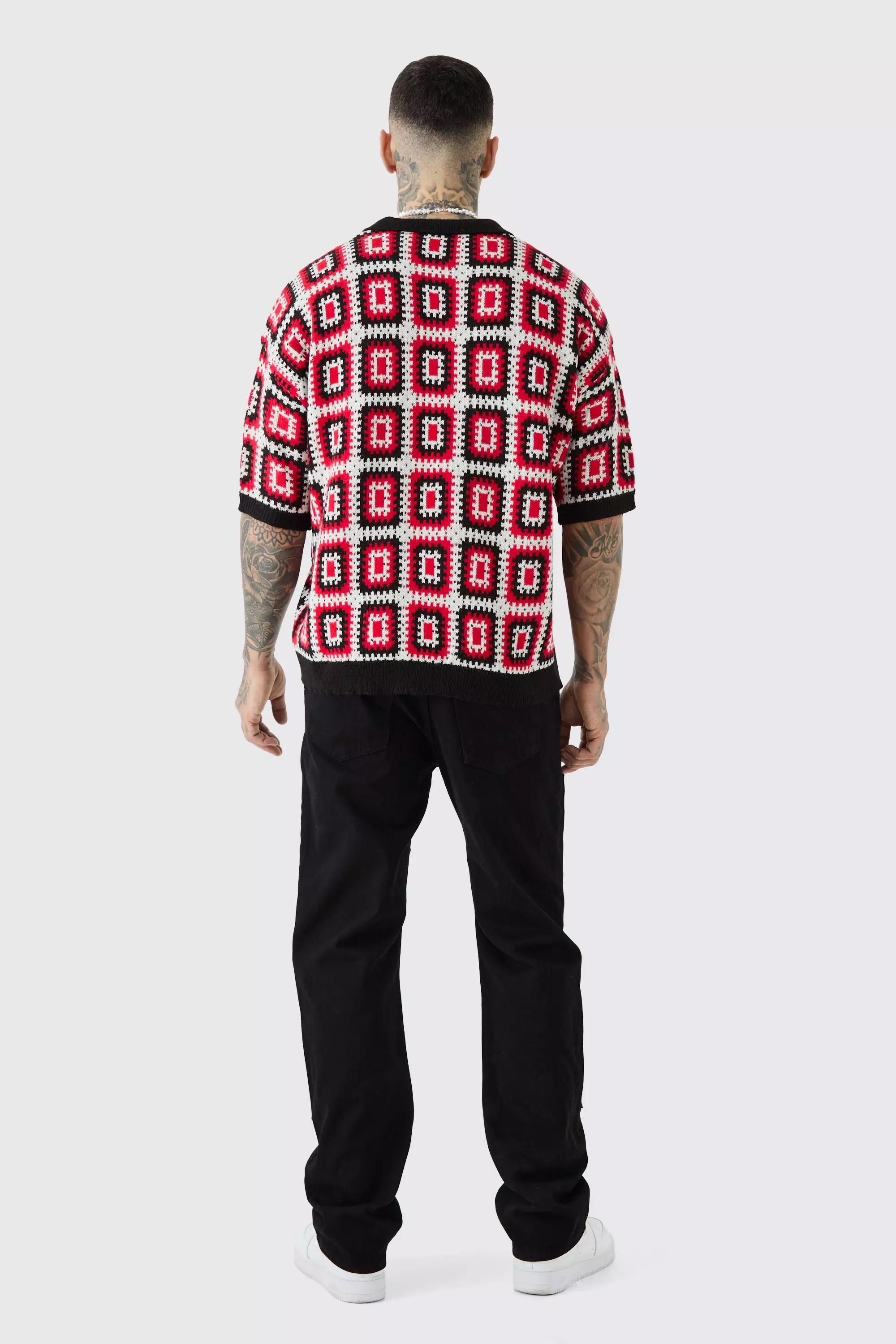 Tall Relaxed Rigid Top Stitch Detail Carpenter Jean | boohooMAN USA