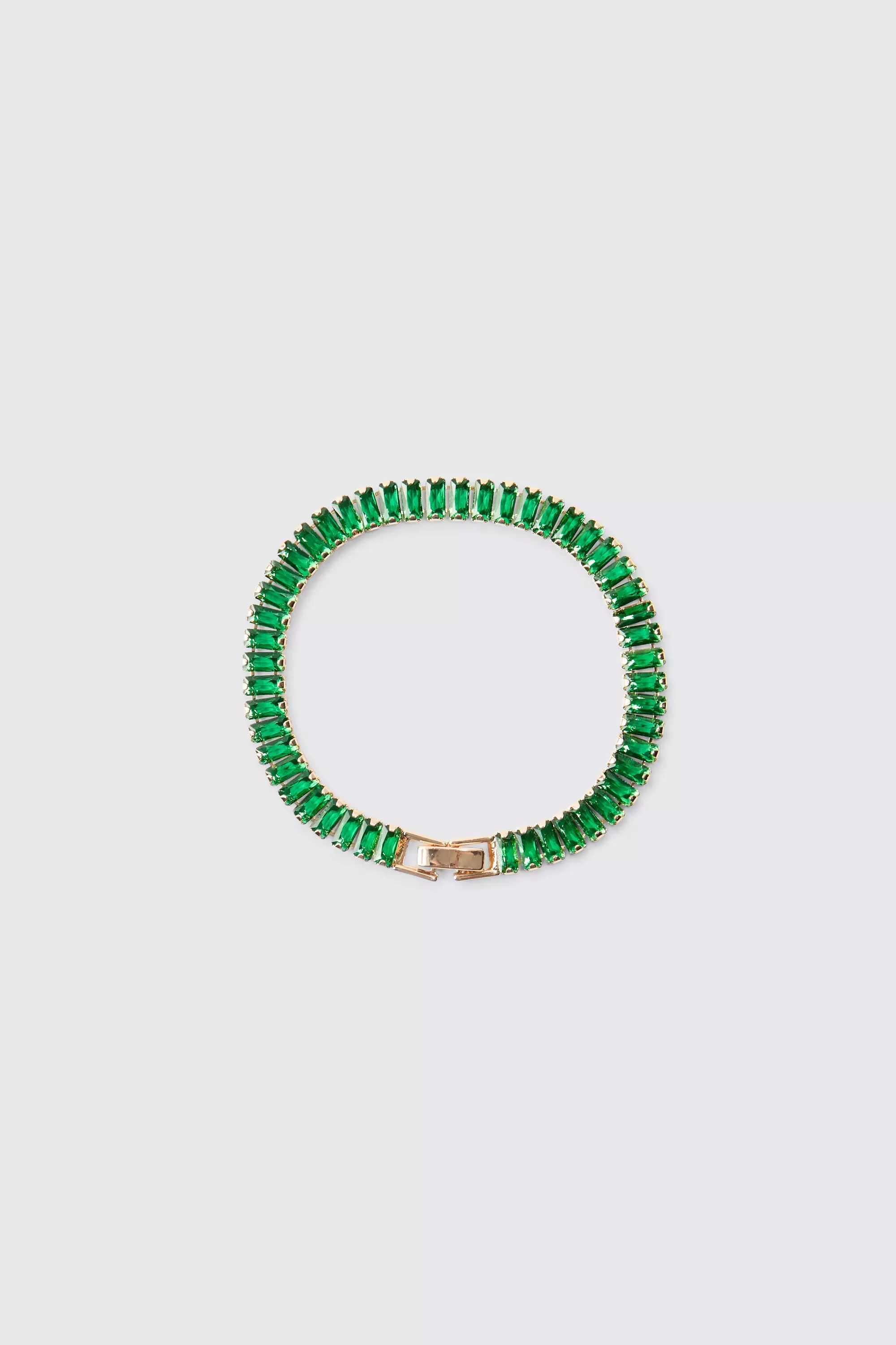 Green Iced Bracelet In Green